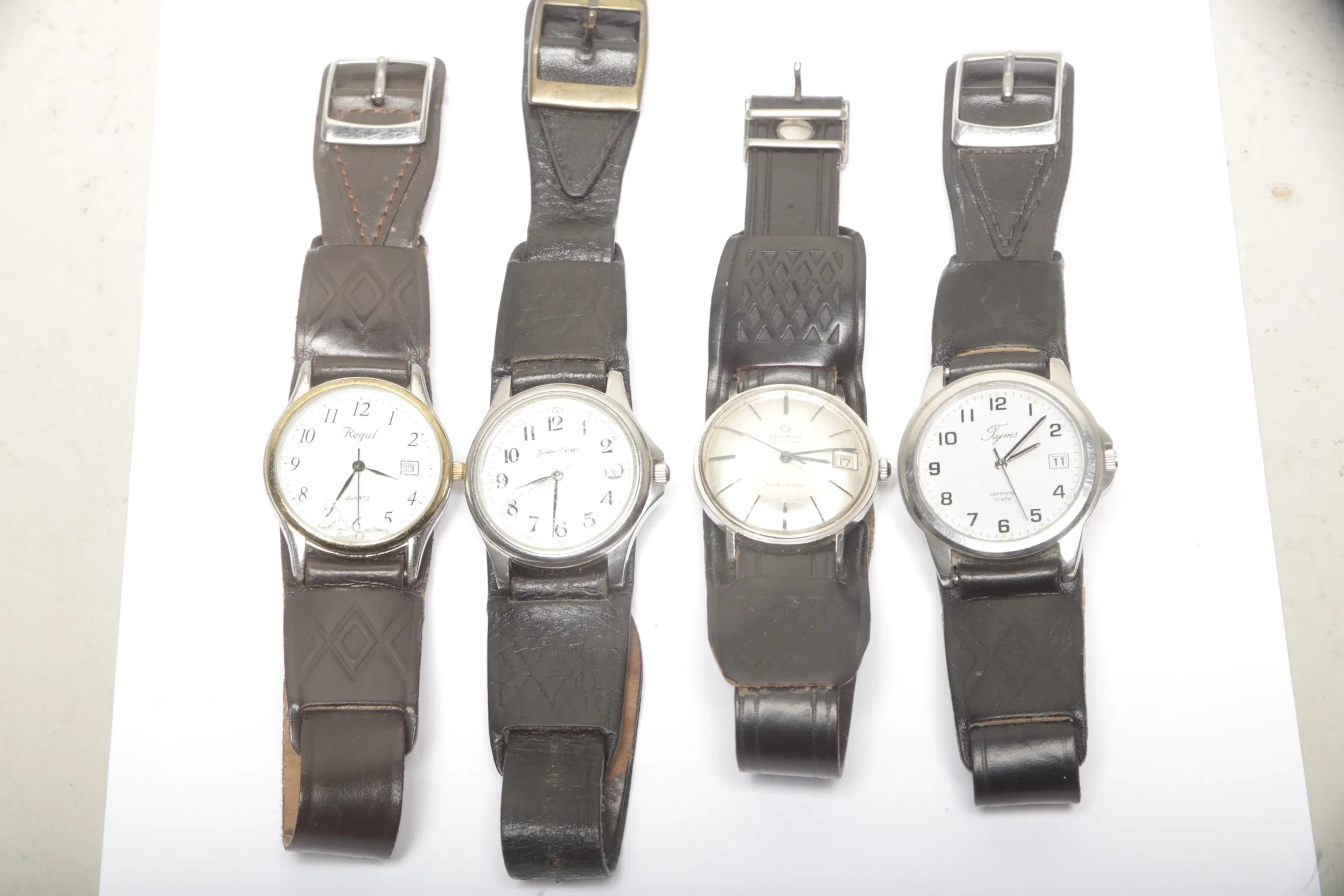 Armbandsklockor, 4st, Bl.a. Certina "Blue Ribbon"