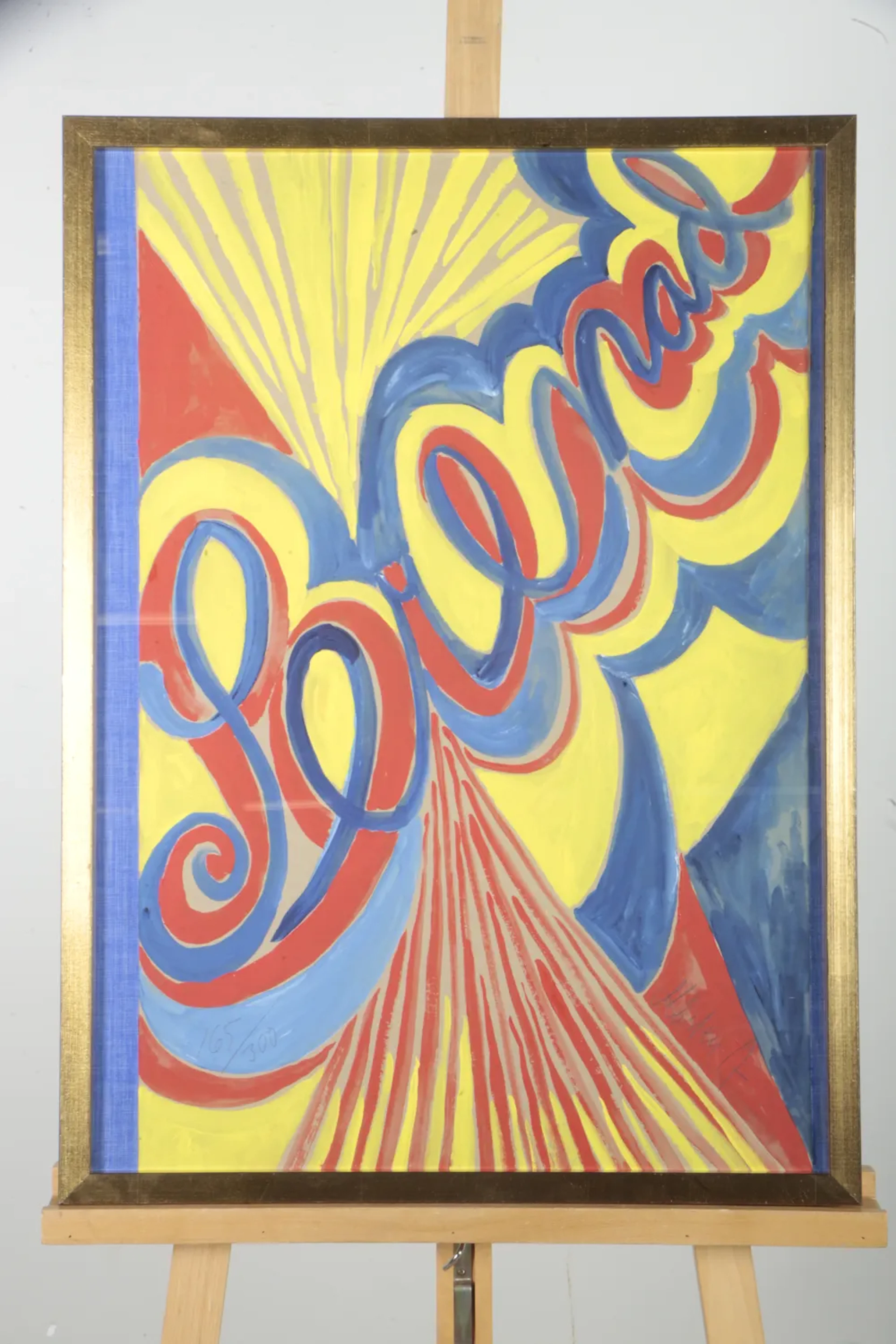 Mårten Andersson- Färglitografi "Omslaget till Serenad", Signerad, N:o 165/300