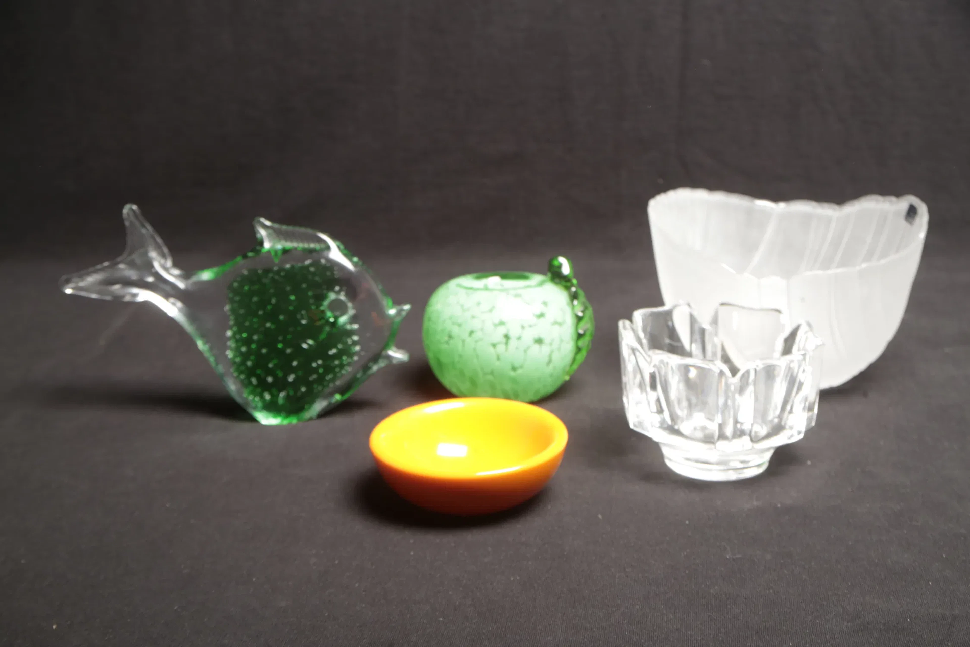 Orrefors kristallskål & diverse konstglas