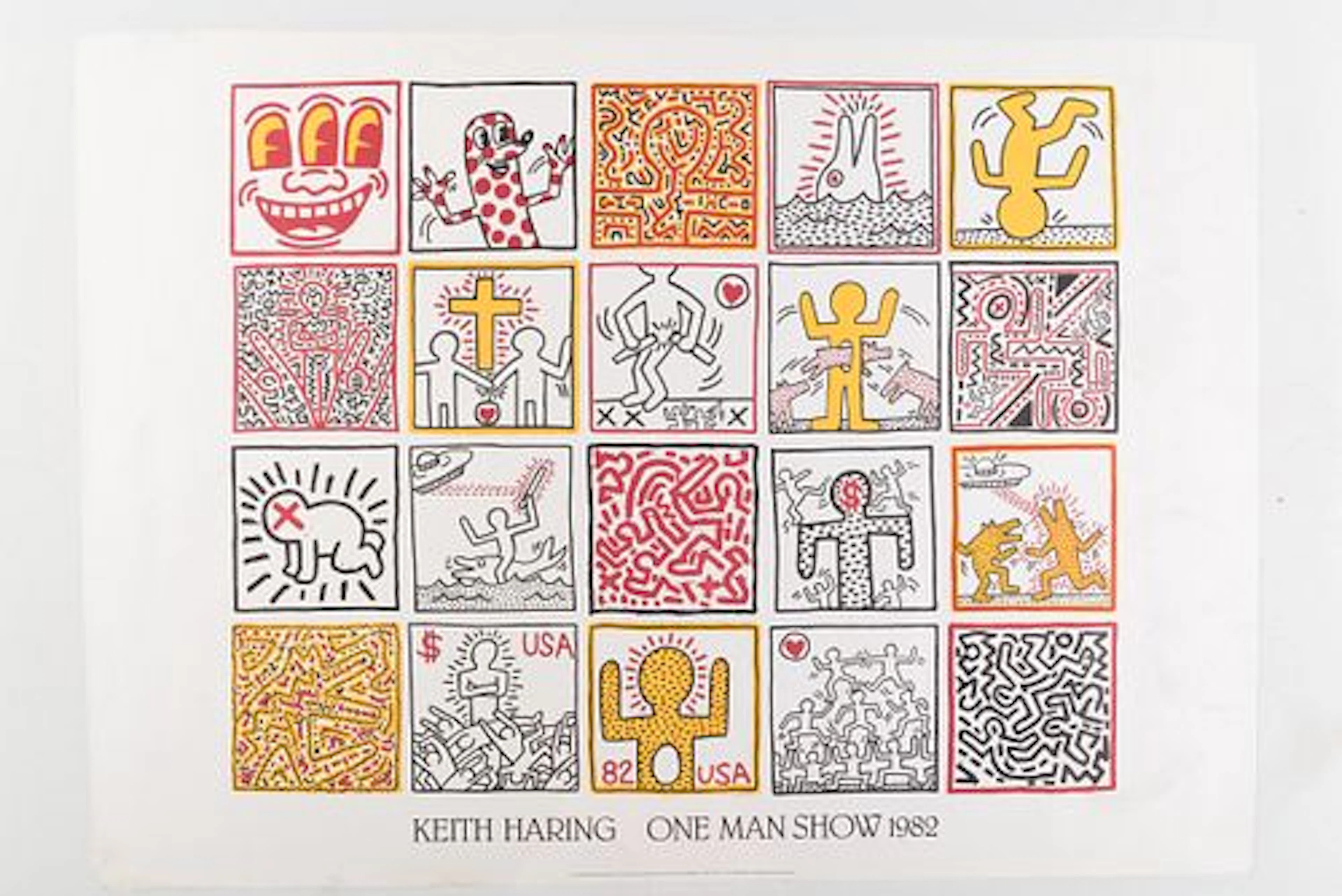 Keith Haring, 'One Man Show" Poster