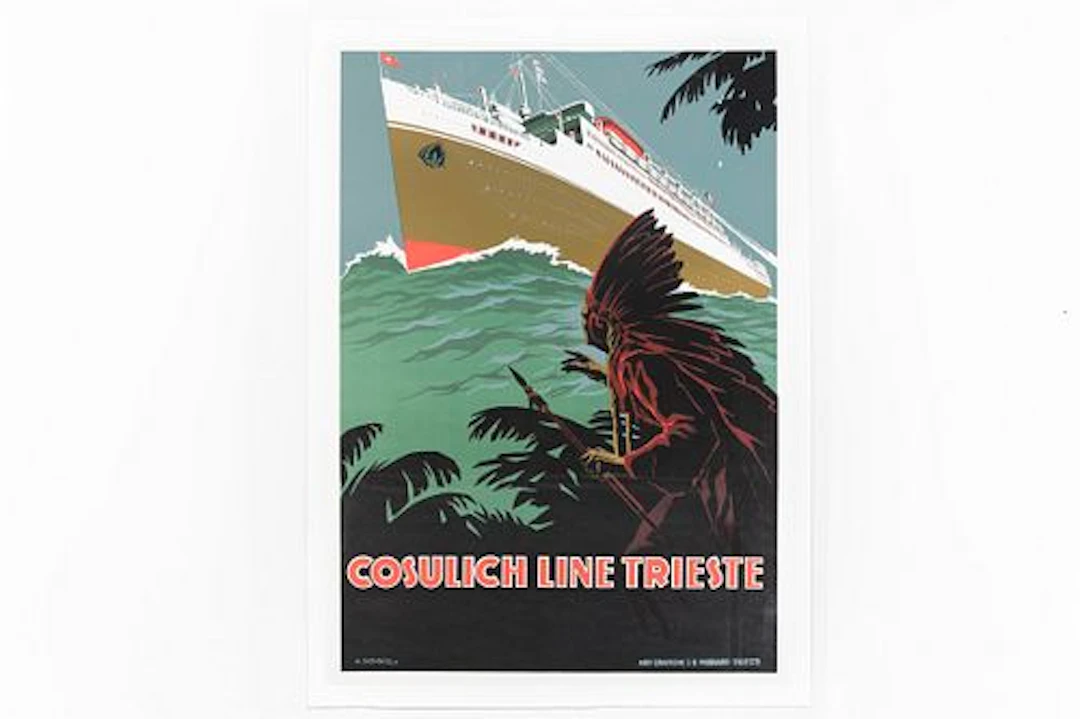 A. Dondou, 'Cosulich Line Trieste' Poster