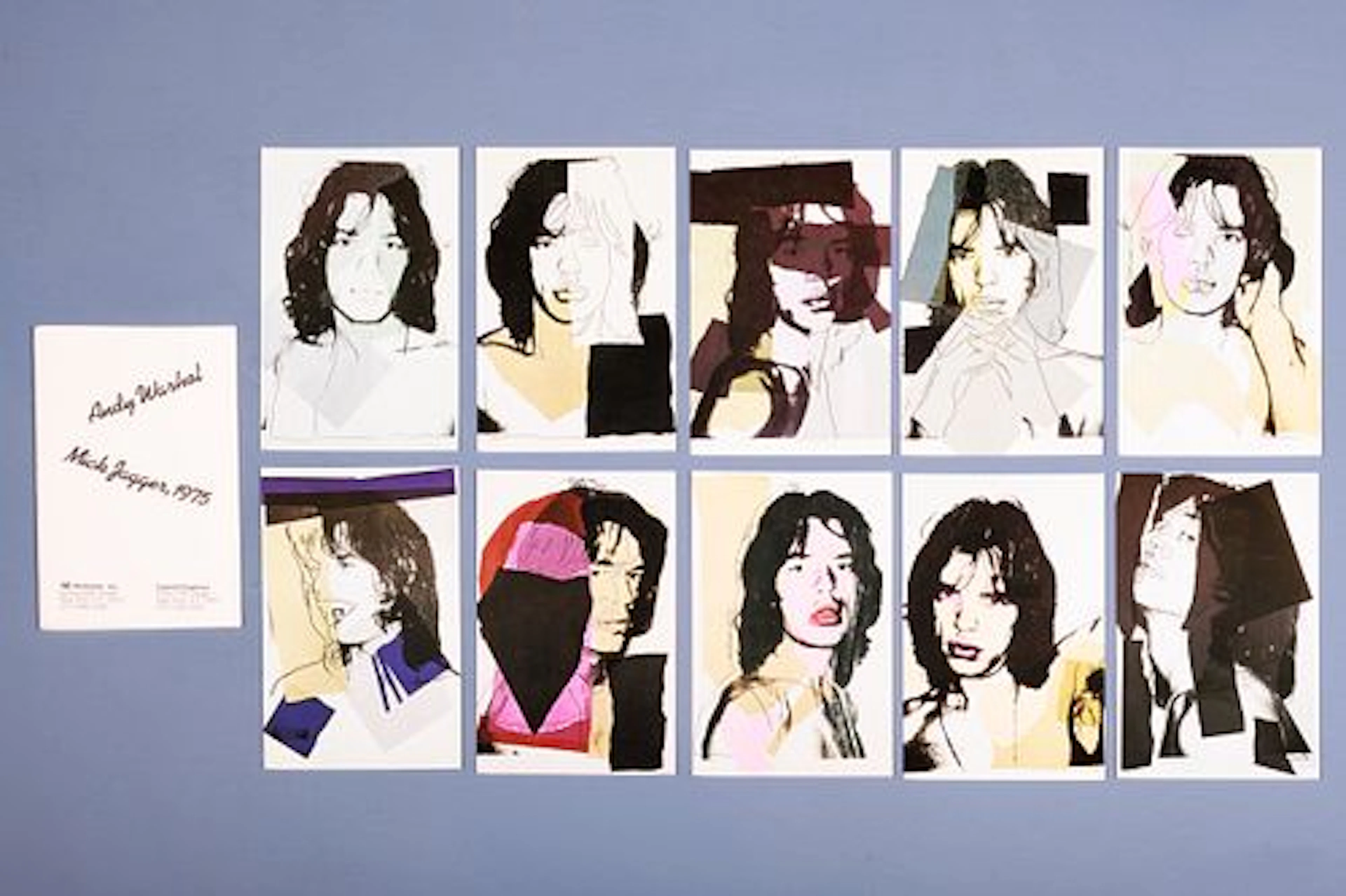 Andy Warhol, 'Mick Jagger' Sample Portfolio