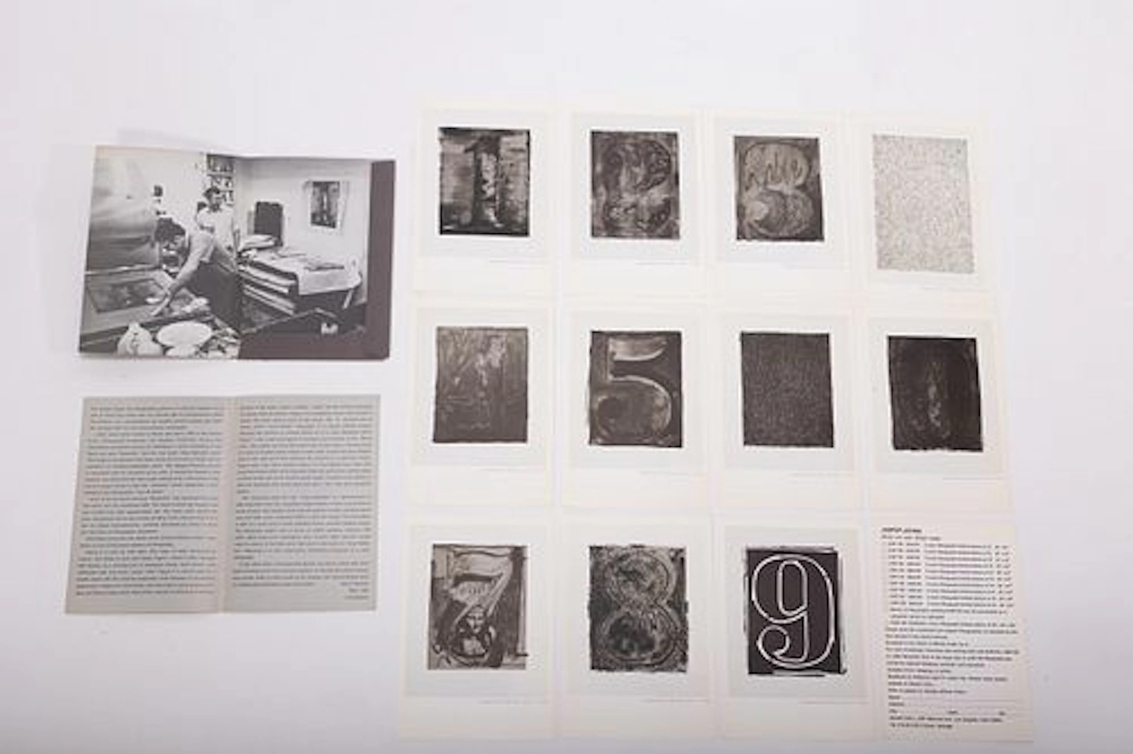 Jasper Johns, '0 Through 9' and 'Gray Alphabets' Sample Portfolio