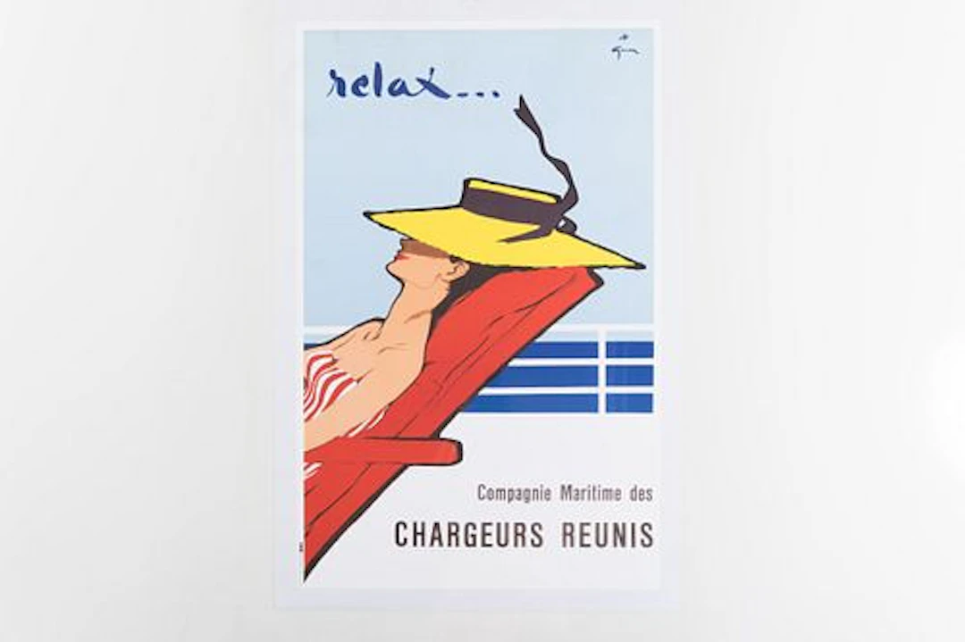 Rene Gruau, 'Relax' Poster