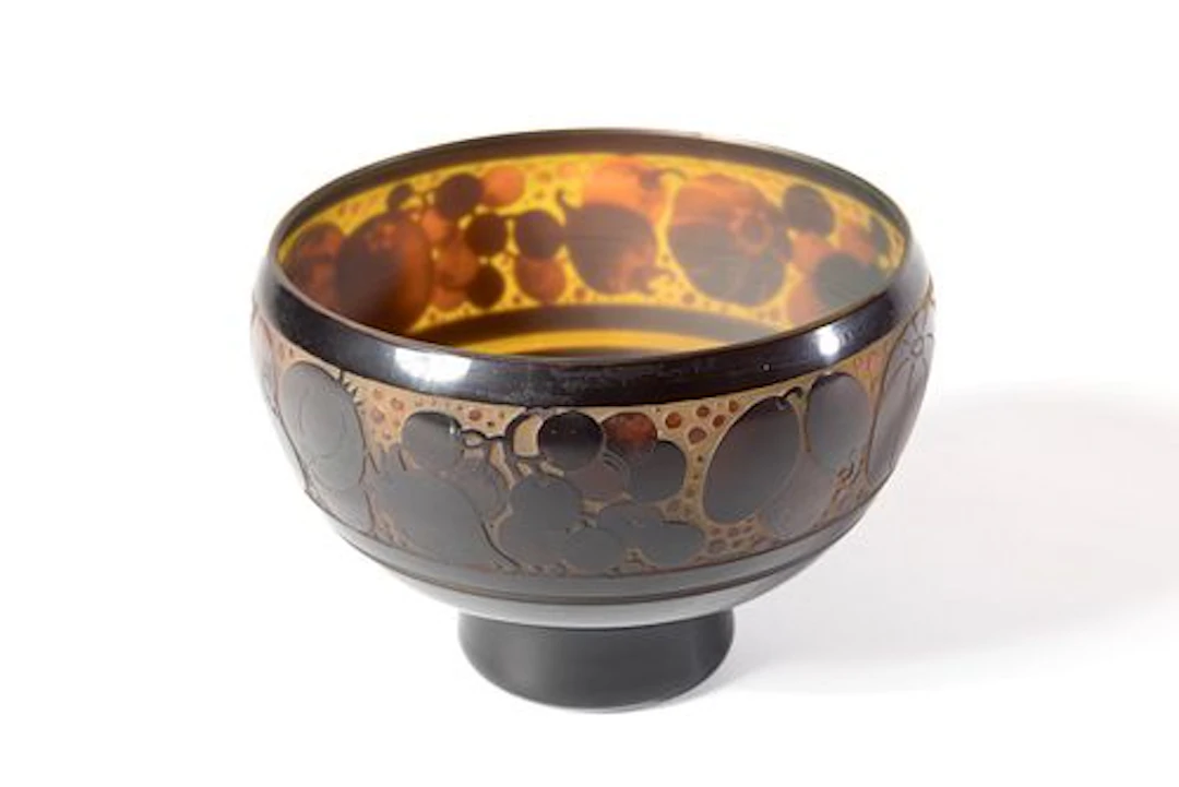 Paul Nicolas, Art Glass Bowl