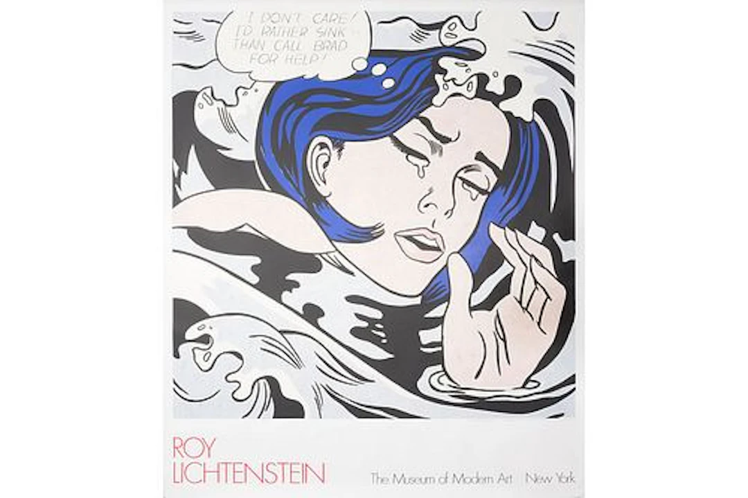 Roy Lichtenstein, 'Drowning Girl' Poster
