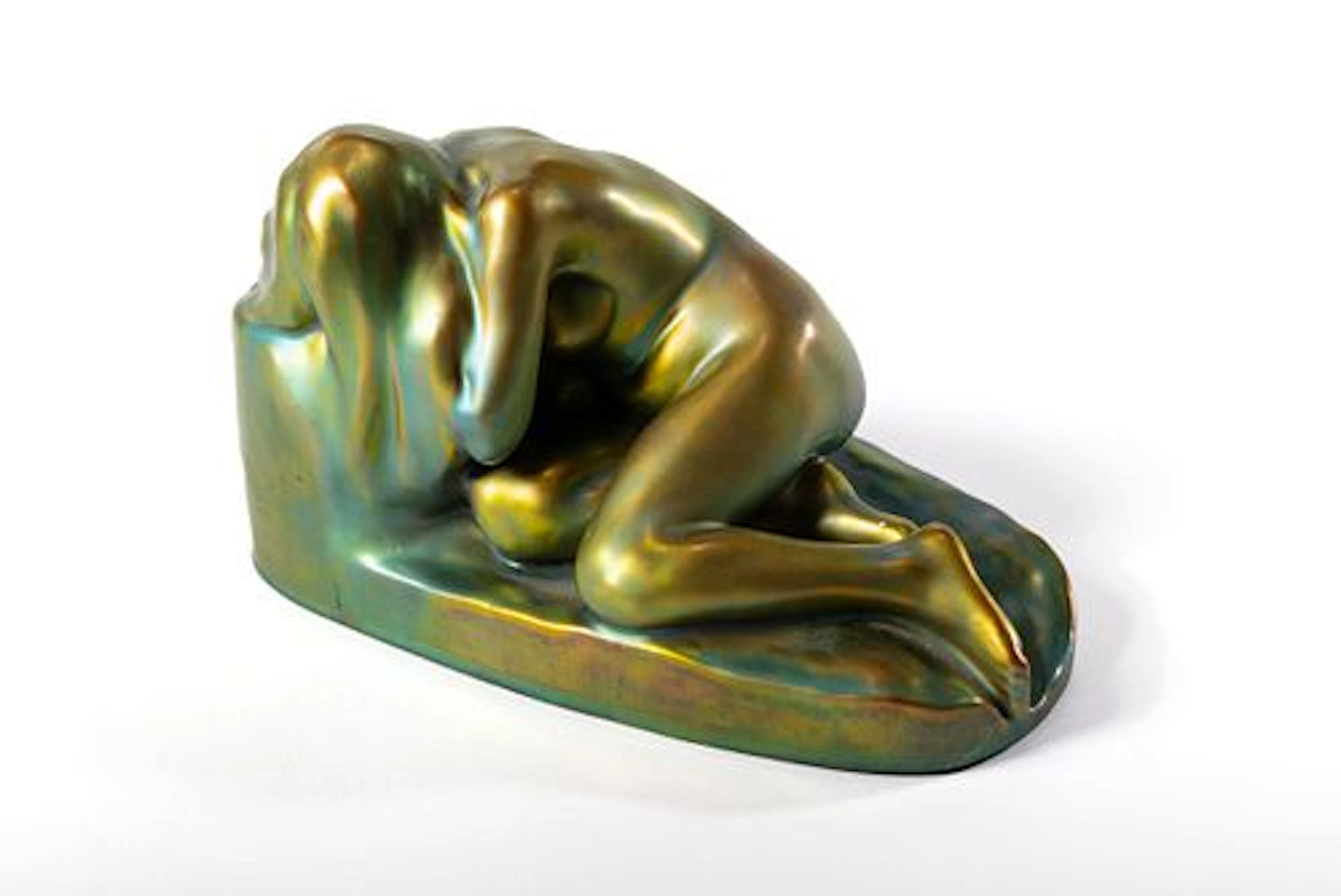Zsolnay Eosin, 'Repentance' Sculpture