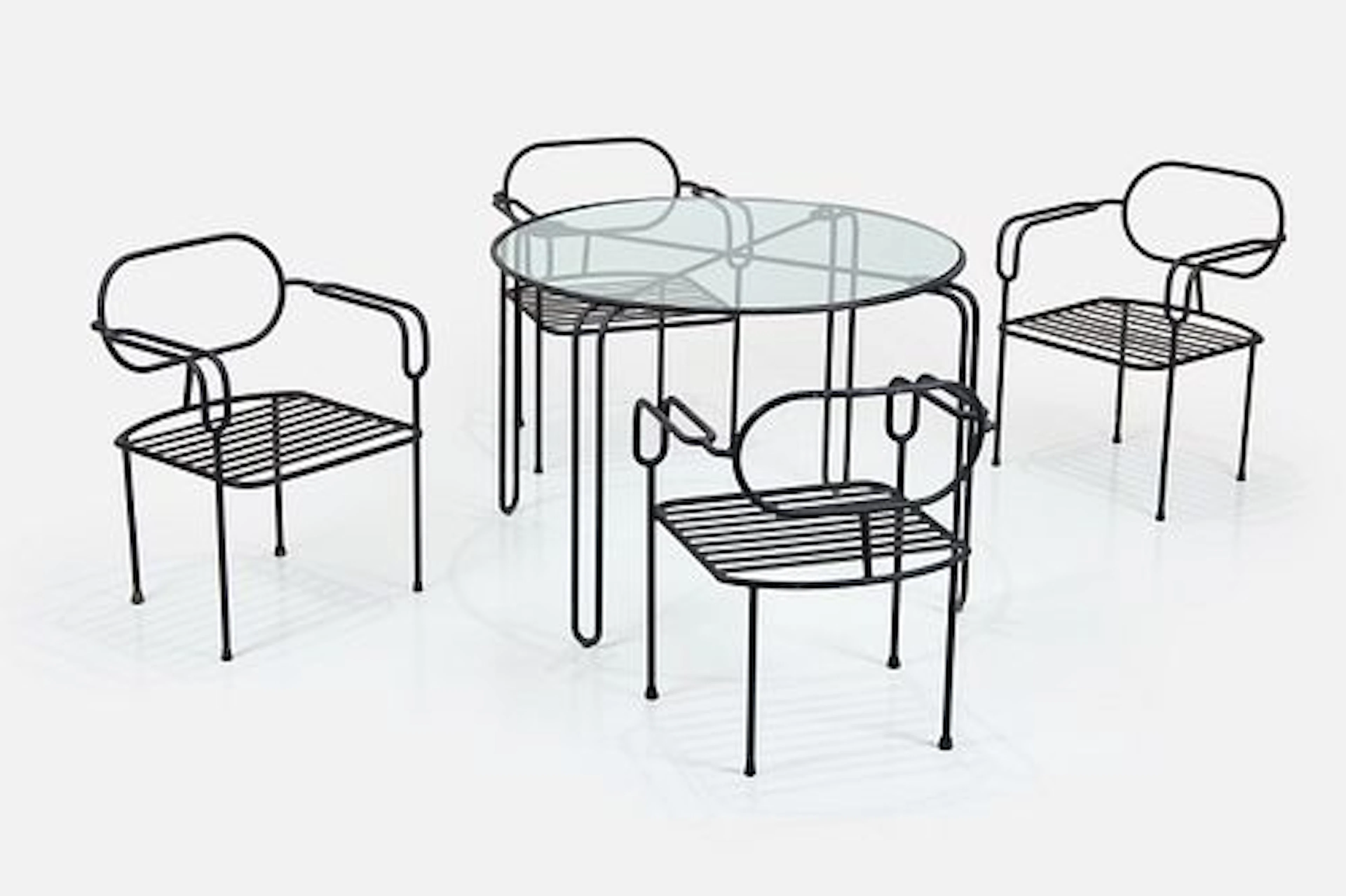 Shiro Kuramata Style, Dining Set (5)