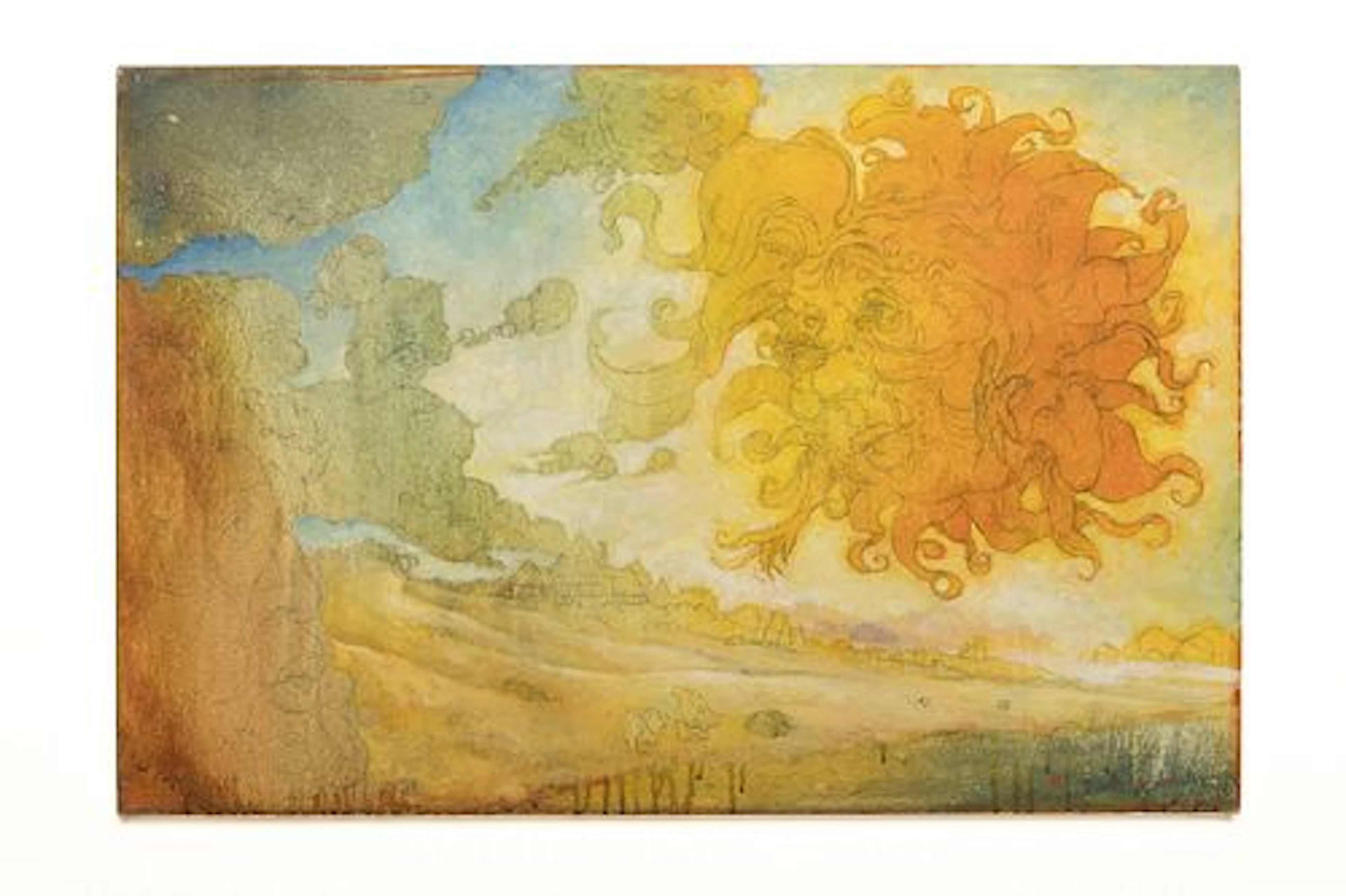 Modern, Mixed Media Landscape - $500