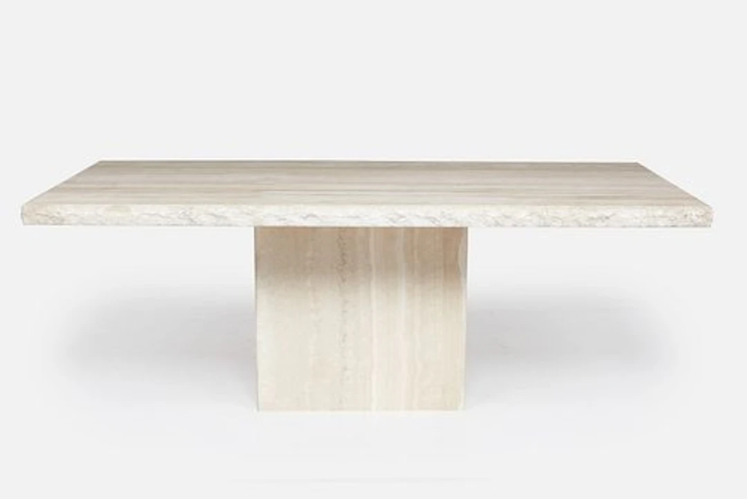 Modernist, Travertine Dining Table - $500