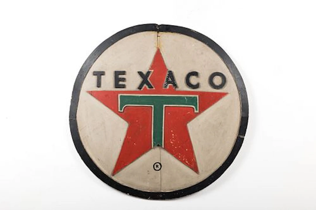 American, Texaco Sign