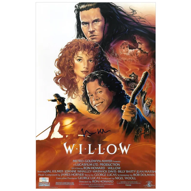 Val Kilmer Autographed 1988 Willow 11x17 Movie Poster