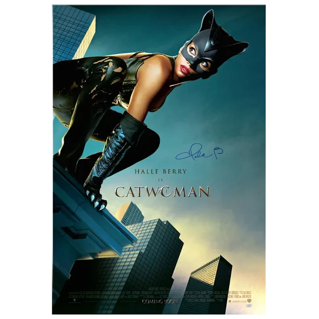 Halle Berry Autographed 2004 Catwoman Original 27x40 Advance Style