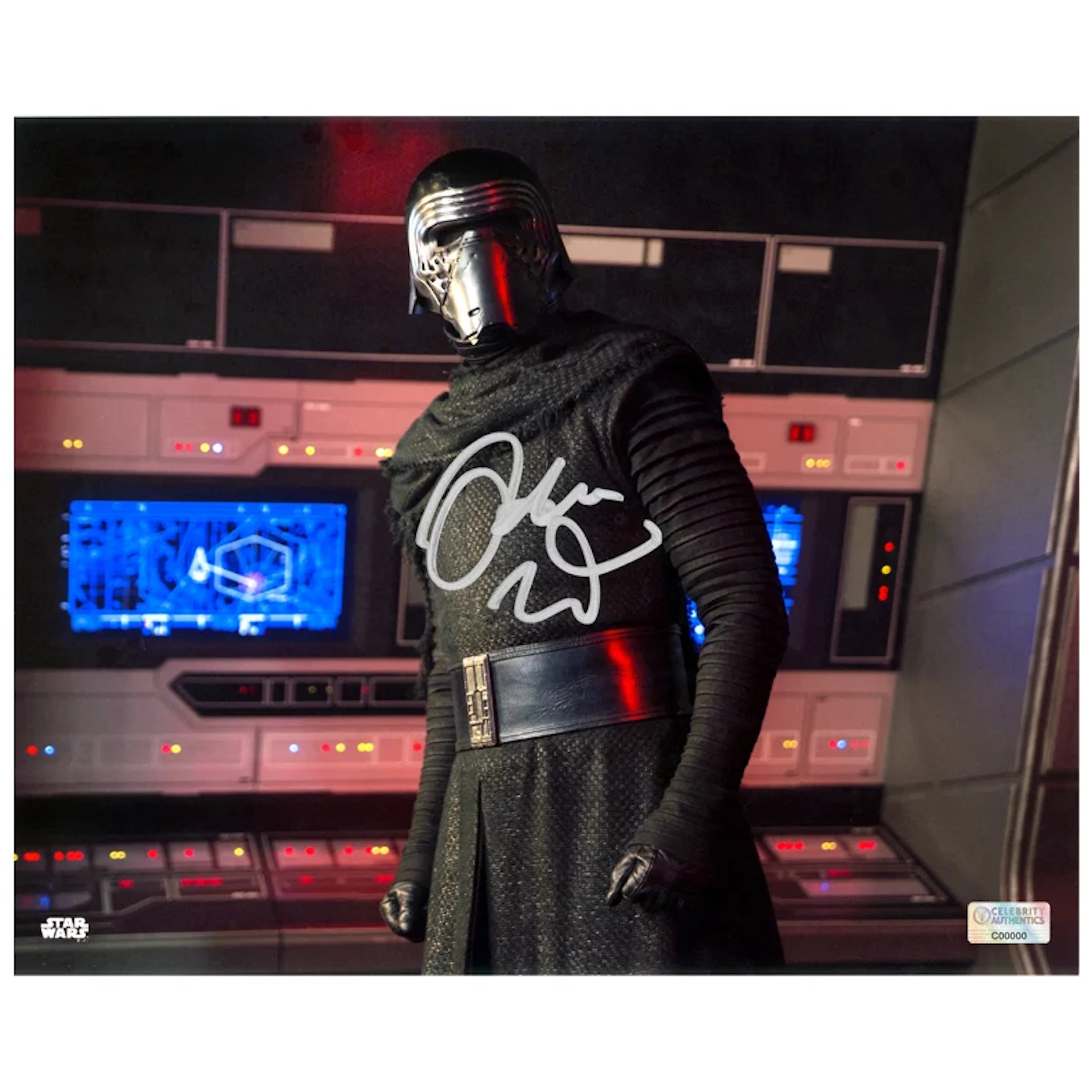 Adam Driver Autographed Star Wars The Force Awakens Kylo Ren Command