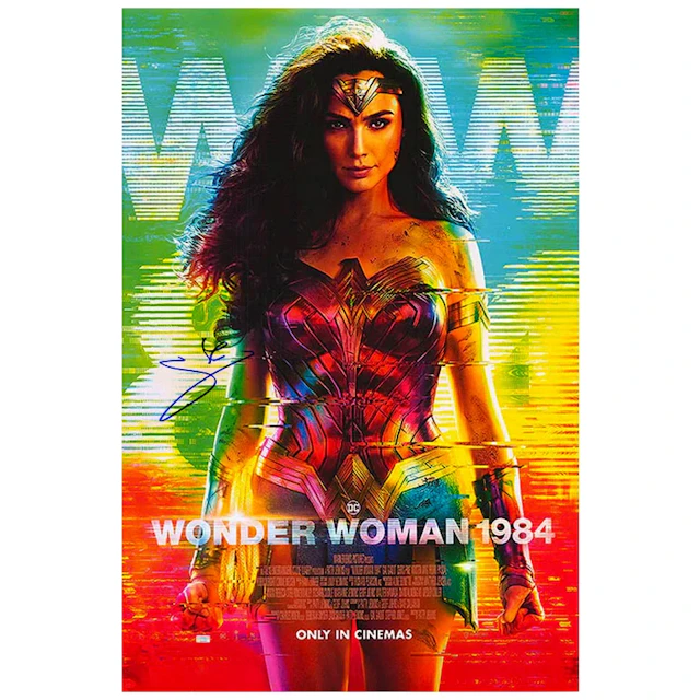 Gal Gadot Autographed 2020 Wonder Woman 84 27x40 Original Double Sided