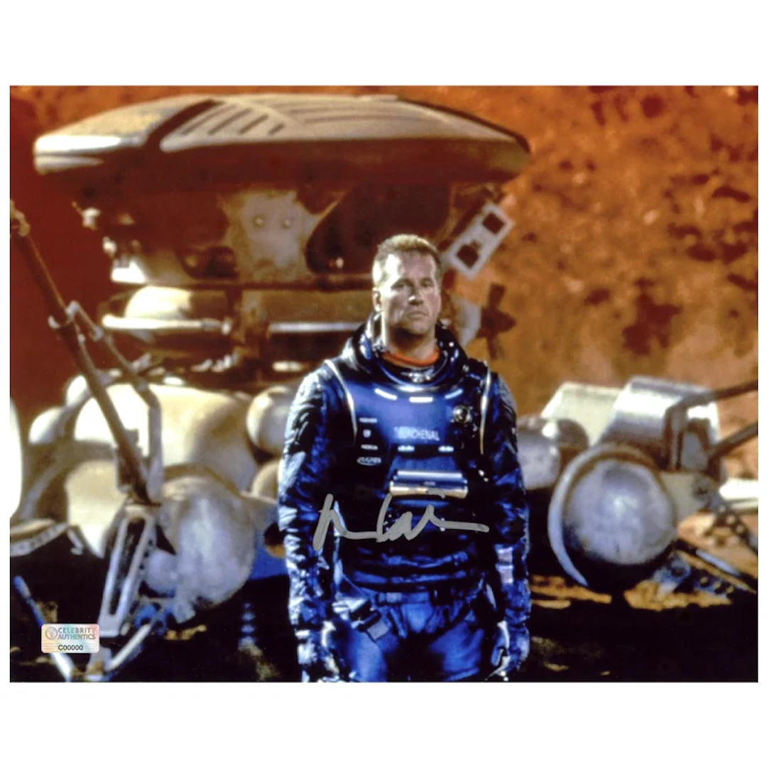 Val Kilmer Autographed 2000 Red Planet Gallagher 8x10 Scene Photo