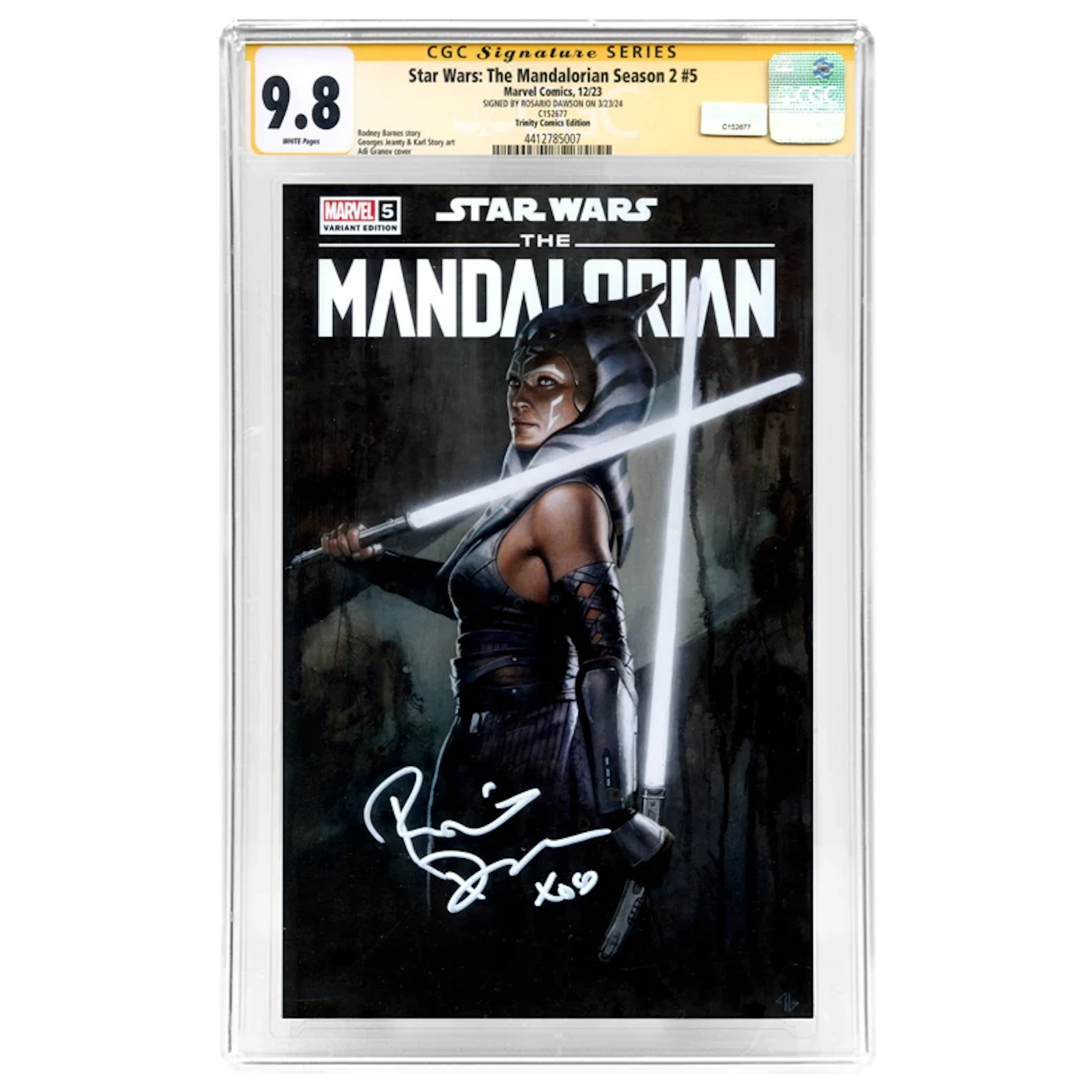 Rosario Dawson 2023 Autographed Star Wars The Mandalorian Season 2