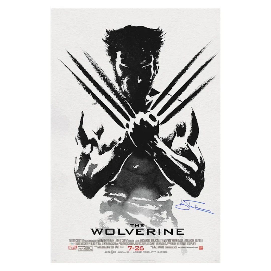 Hugh Jackman Autographed 2013 The Wolverine Original Double-Sided