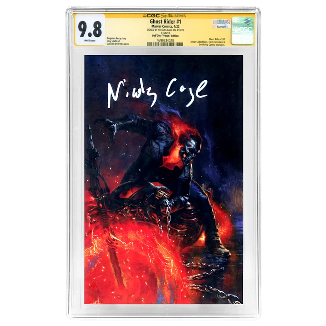 Nicolas Cage 2022 Ghost Rider #1 Gabrielle Dell'Otto Virgin Variant CGC SS 9.8
