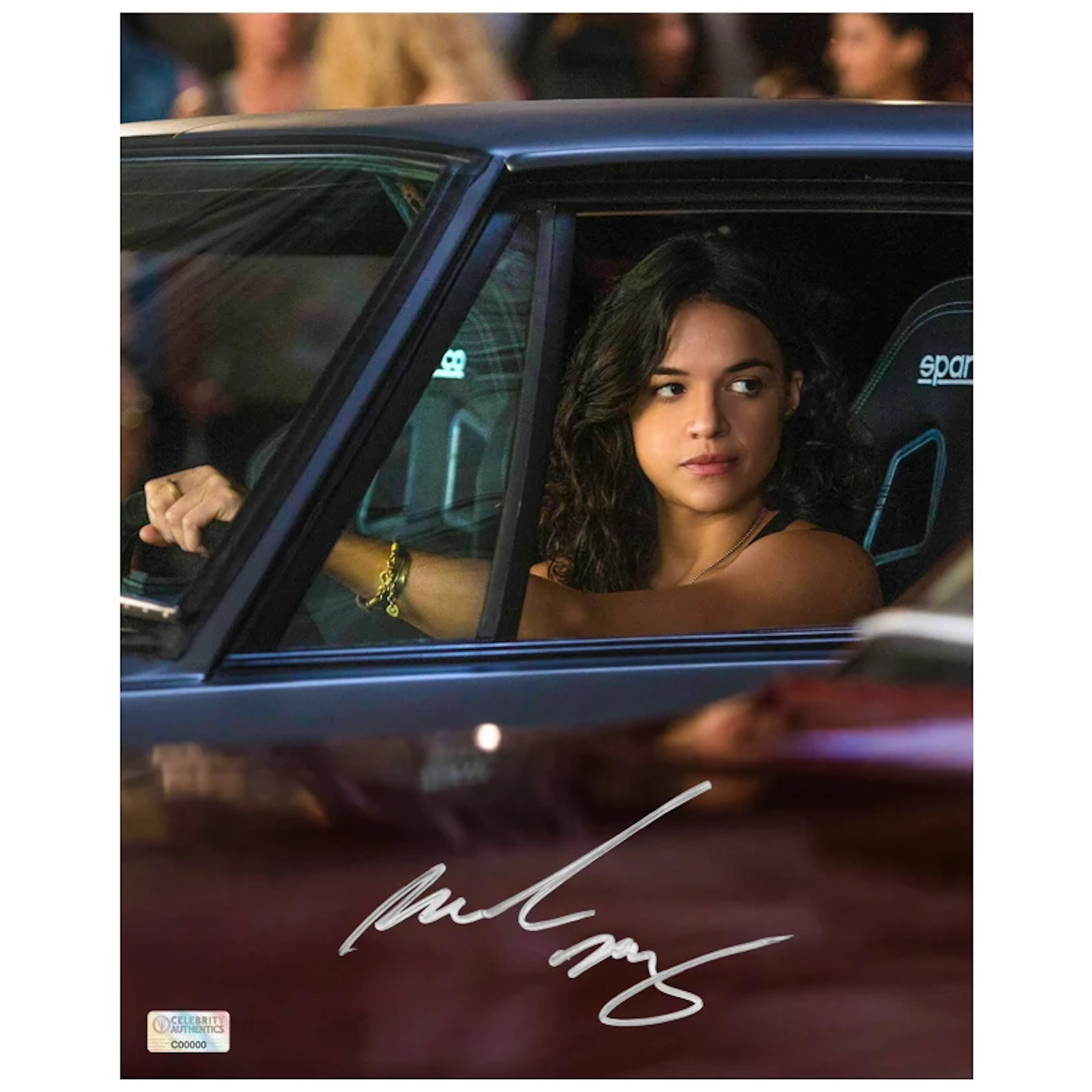 Michelle Rodriguez Autographed Fast and Furious Drive By 8x10 Photo