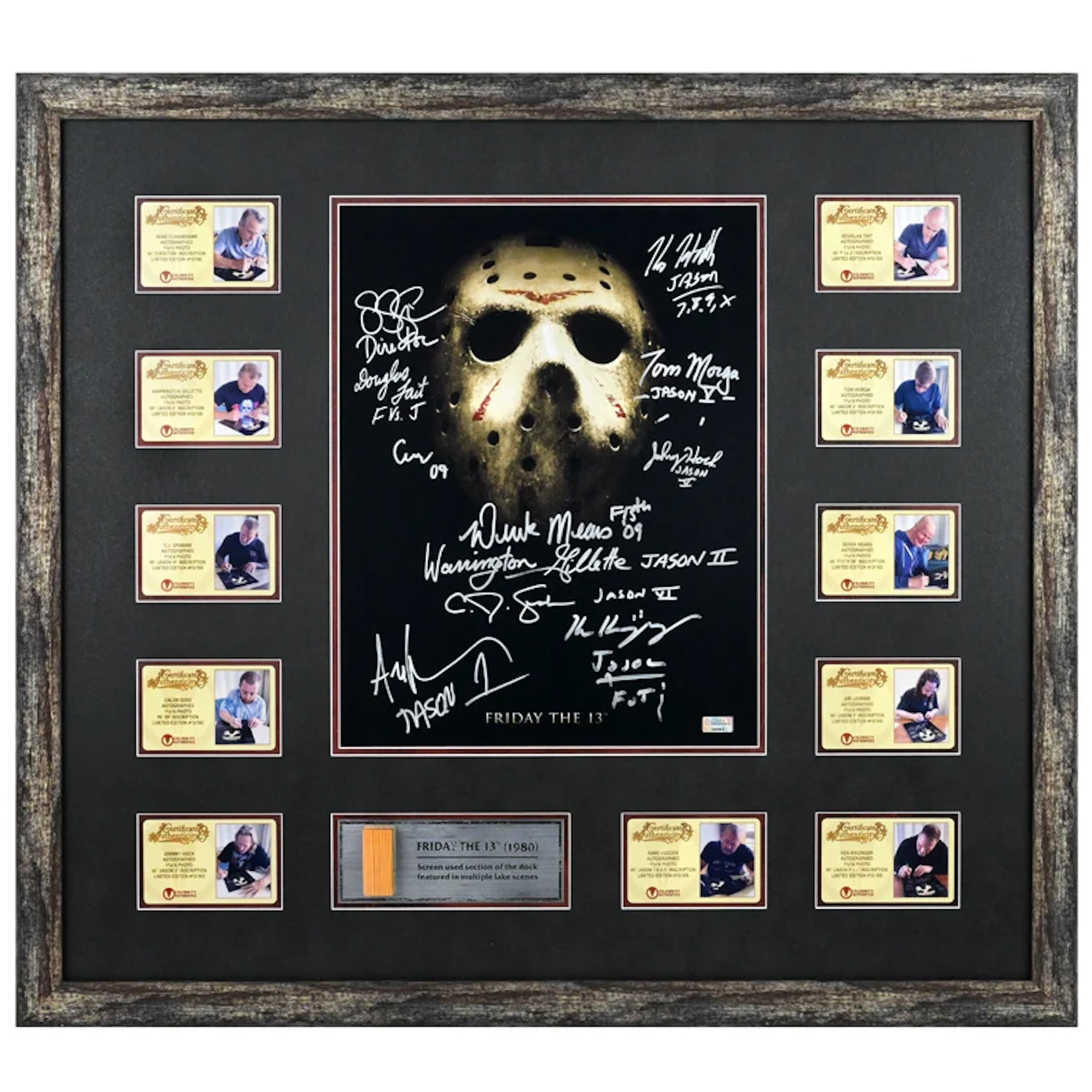 Kane Hodder, Derek Mears & Jason Voorhees Cast Autographed Friday