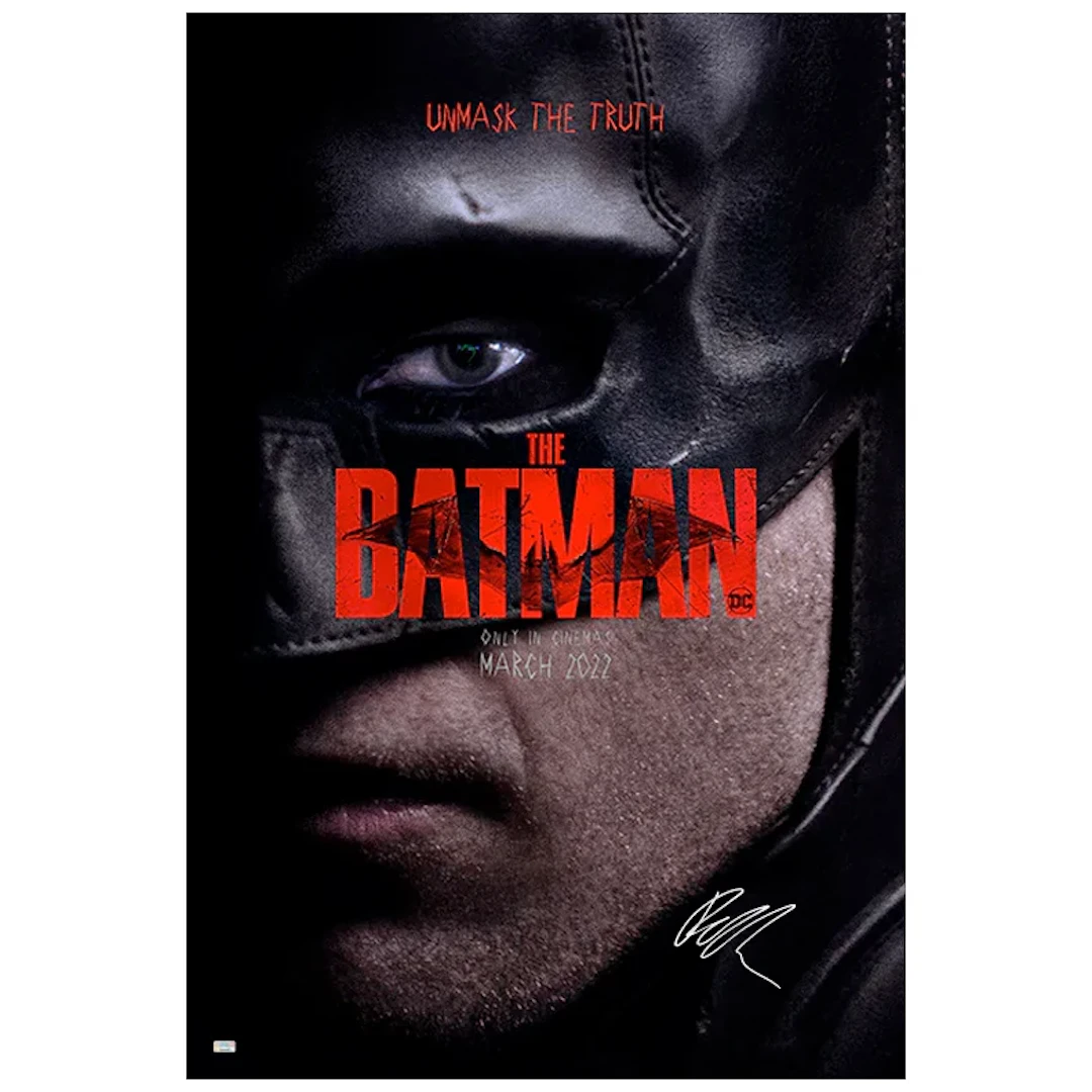 Robert Pattinson Autographed 2022 The Batman Original 27x40 Double-Sided