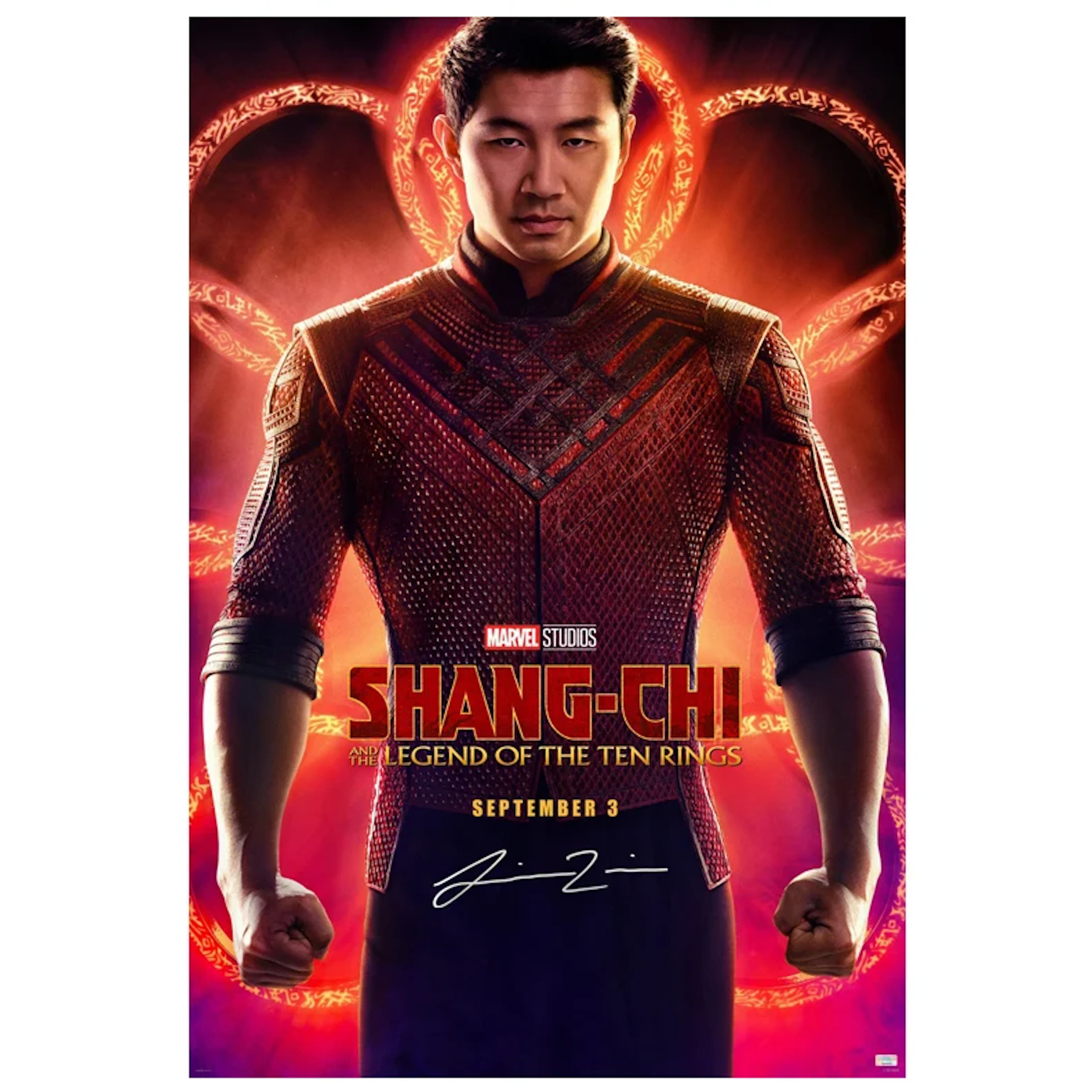 Simu Liu Autographed Shang-Chi and the Legend of the Ten Rings Original