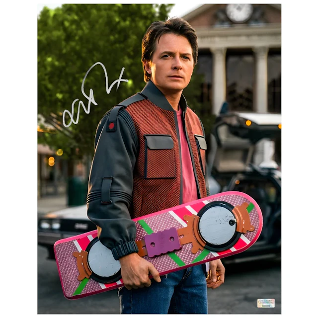 Michael J. Fox Autographed Back to the Future II Marty McFly 11x14 Photo