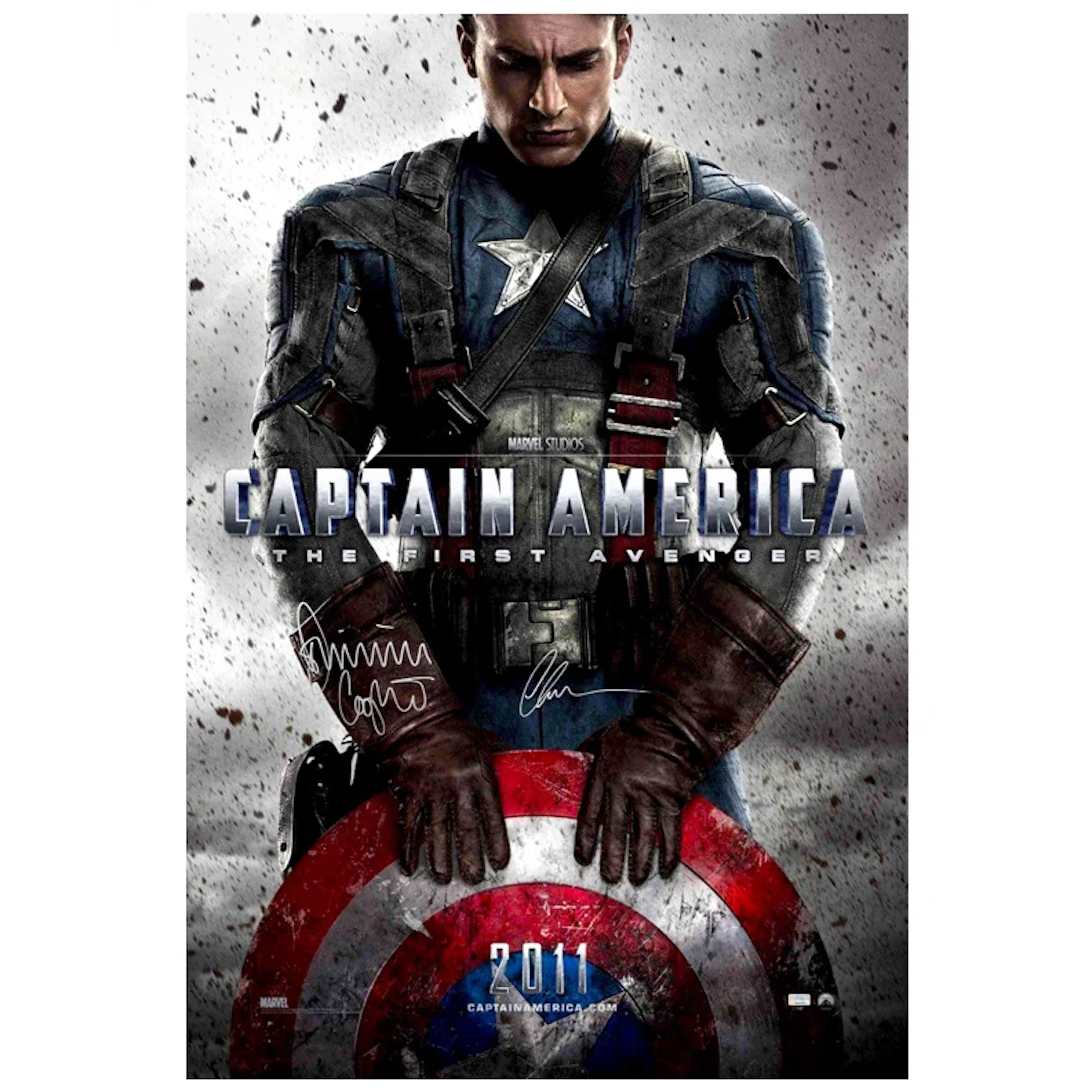 Chris Evans and Dominic Cooper Autographed Captain America: The First
