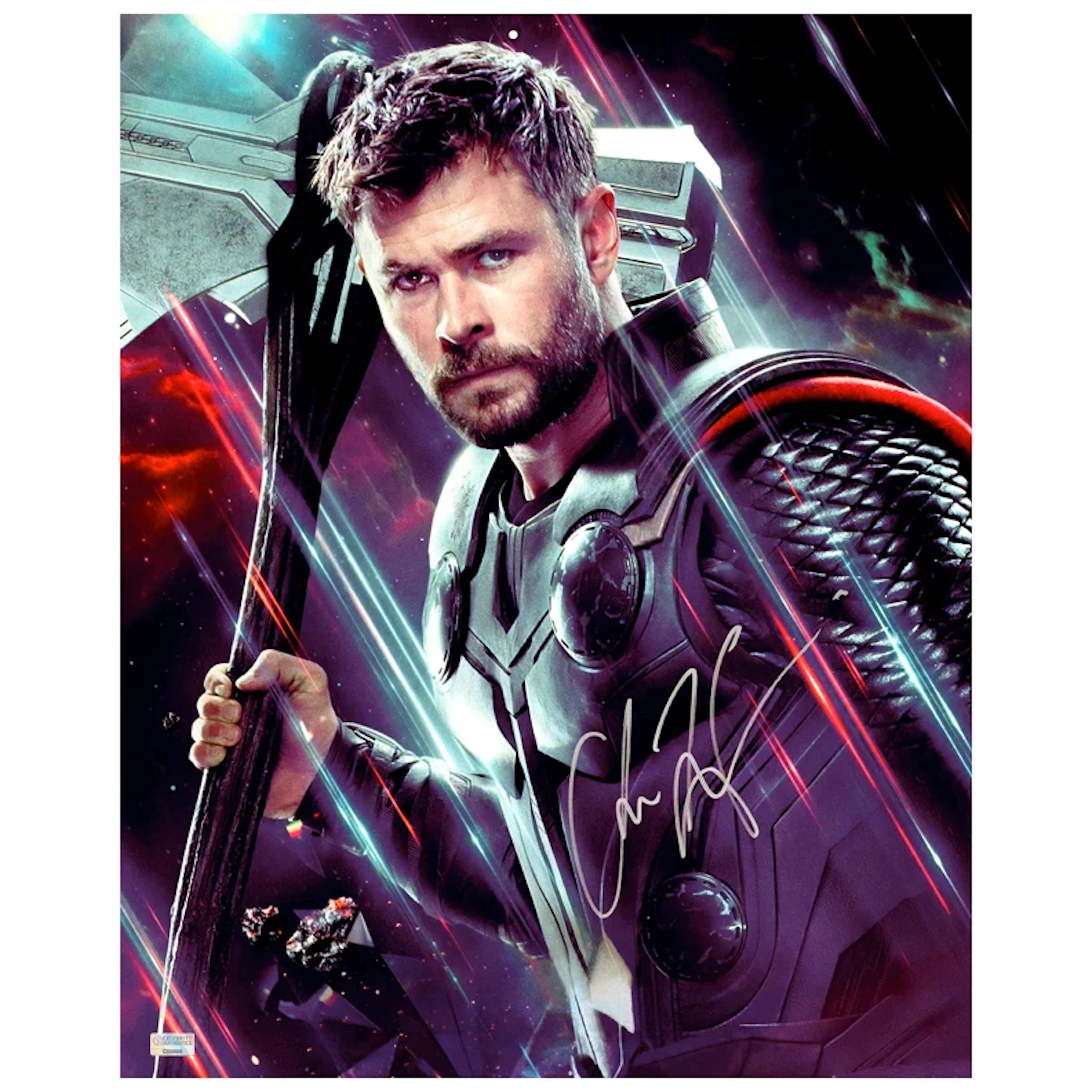 Chris Hemsworth Autographed Avengers End Game Thor 16x20 Photo