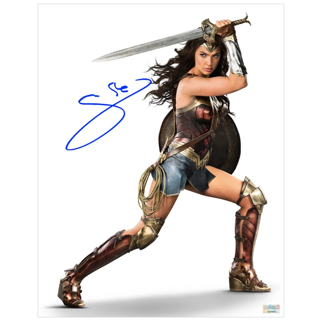 Gal Gadot Autographed 2017 Wonder Woman 11x14 Promo Photo