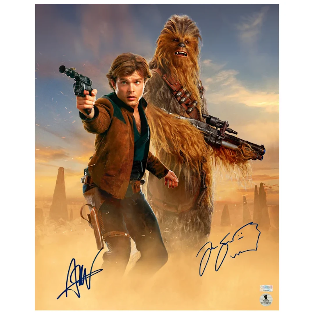 Alden Ehrenreich, Joonas Suotamo Autographed Solo A Star Wars Story