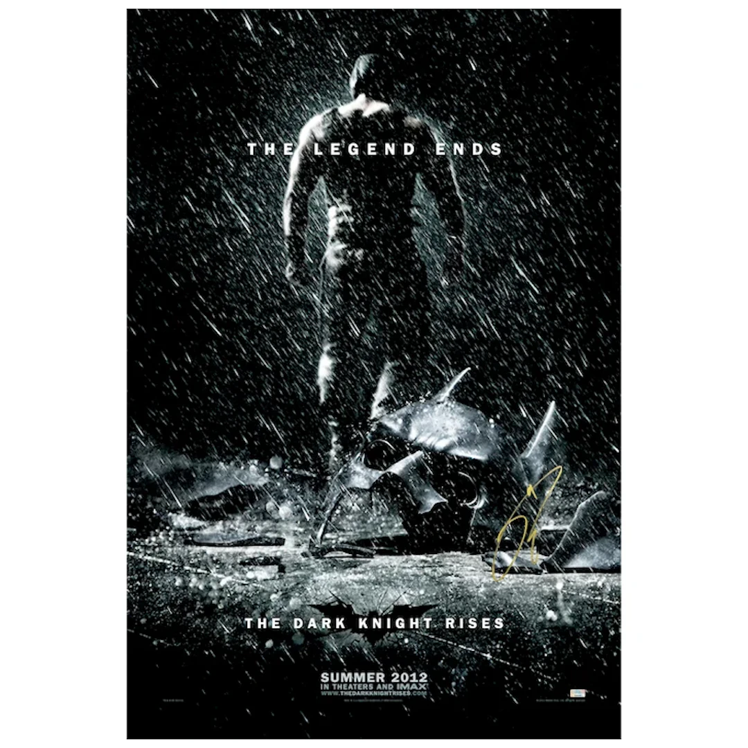 Tom Hardy Autographed 2012 The Dark Knight Rises Original 27x40 Double-Sided
