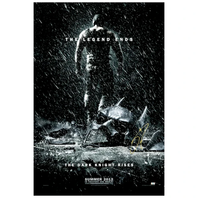 Tom Hardy Autographed 2012 The Dark Knight Rises Original 27x40 Double-Sided