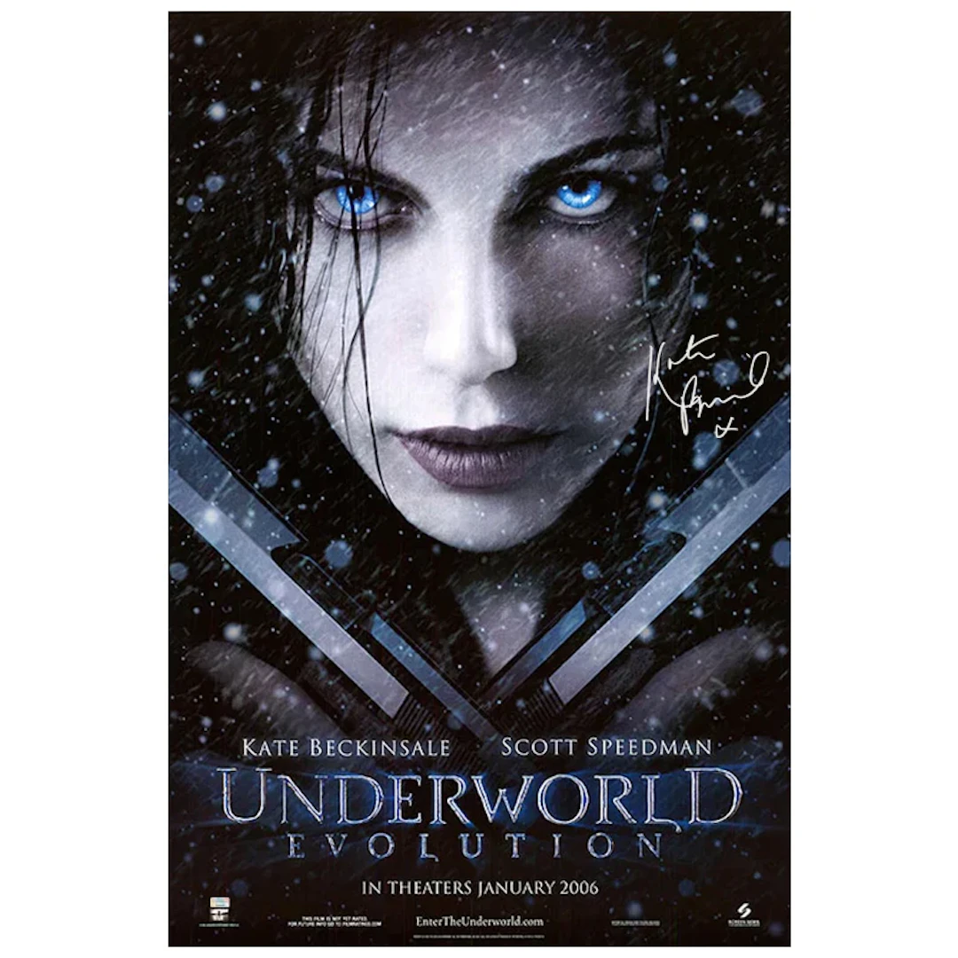 Kate Beckinsale Autographed 2006 Underworld Evolution Original 27x40