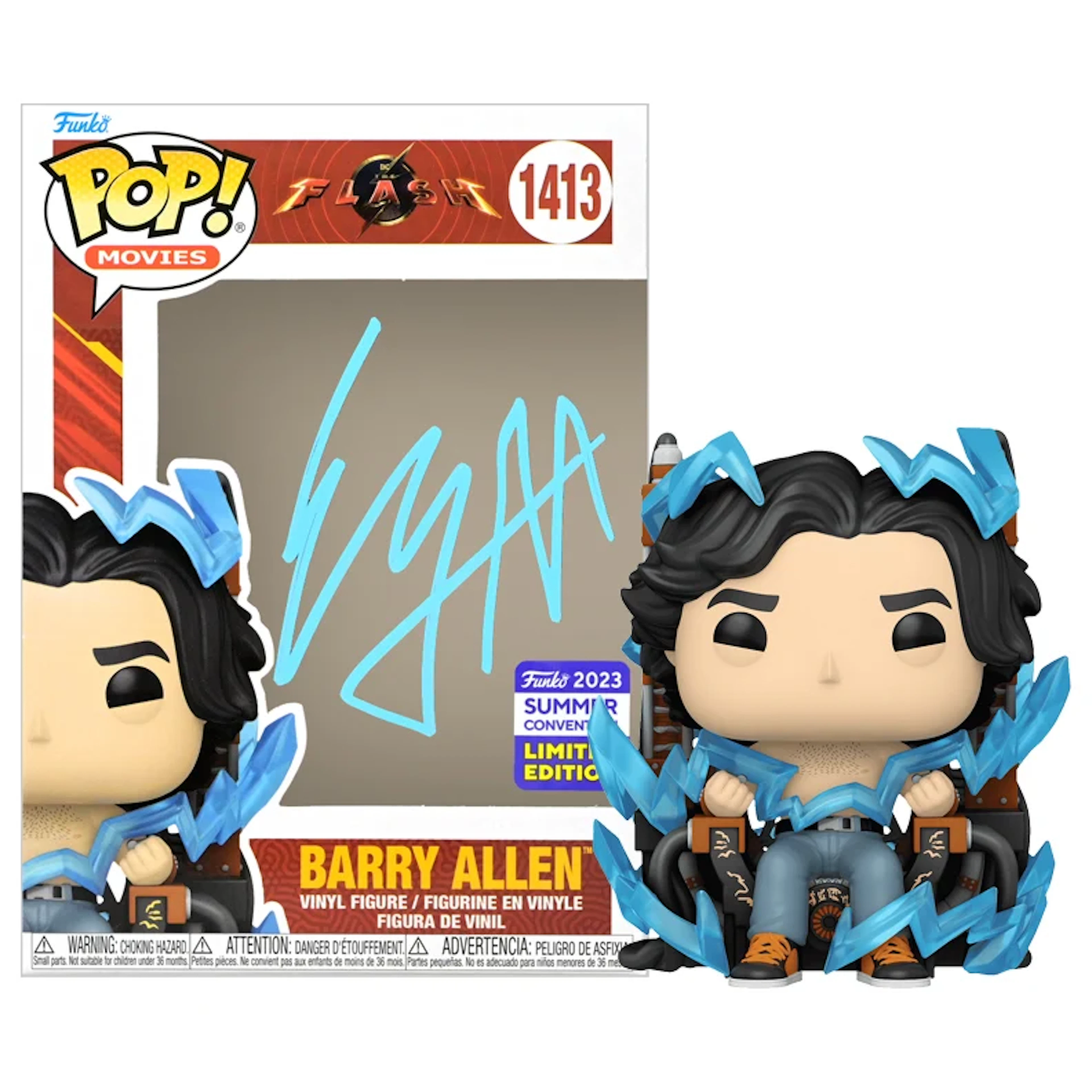 Ezra Miller Autographed The Flash #1413 POP! Vinyl Figure