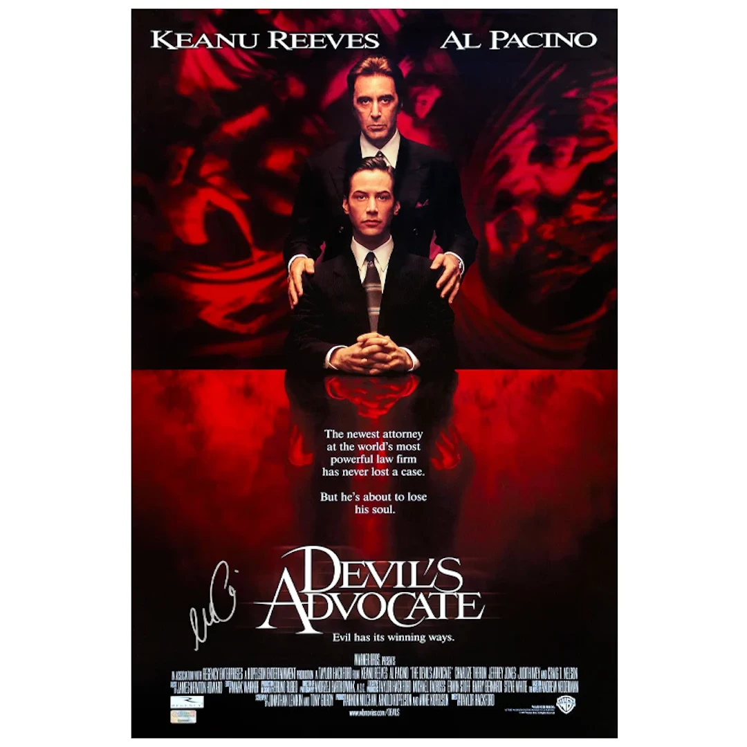 Al Pacino Autographed The Devil's Advocate 16x24 Movie Poster