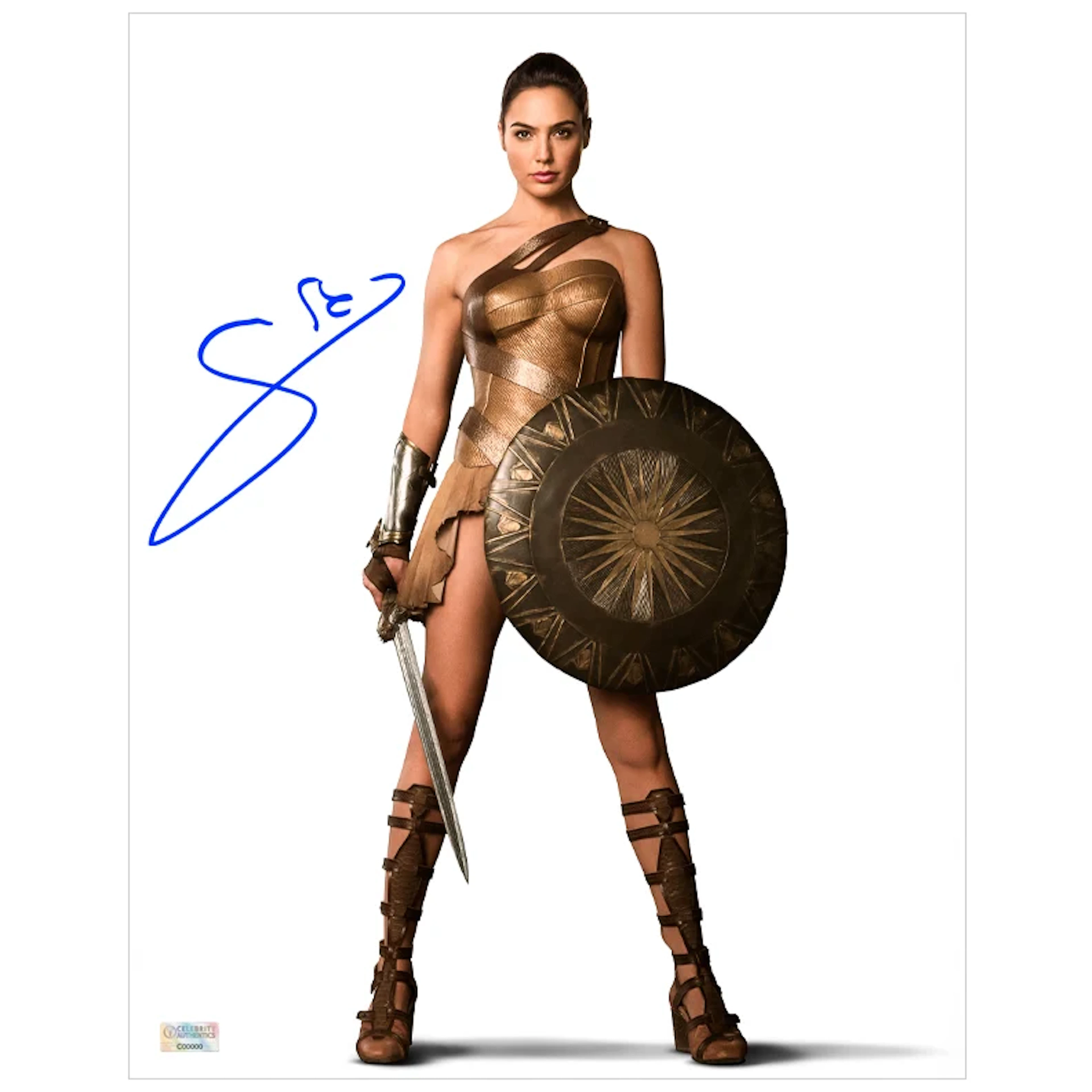 Gal Gadot Autographed 2017 Wonder Woman Princess of Themyscira 11x14 Photo