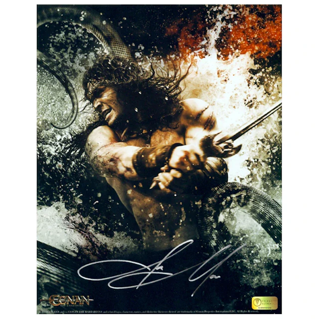 Jason Momoa Autographed Conan Sea Battle 8x10 Photo