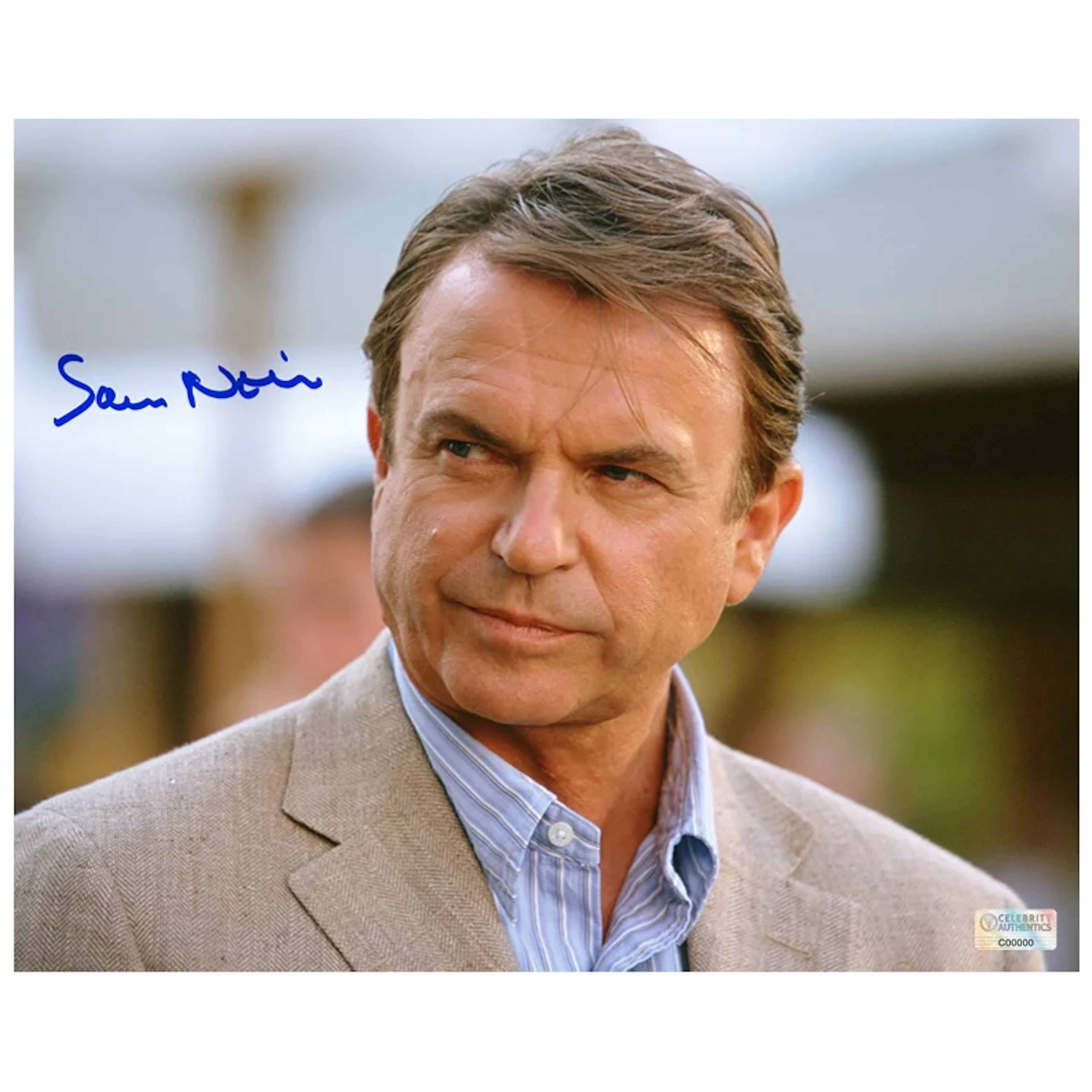 Sam Neill Autographed 2004 Wimbledon 8x10 Photo