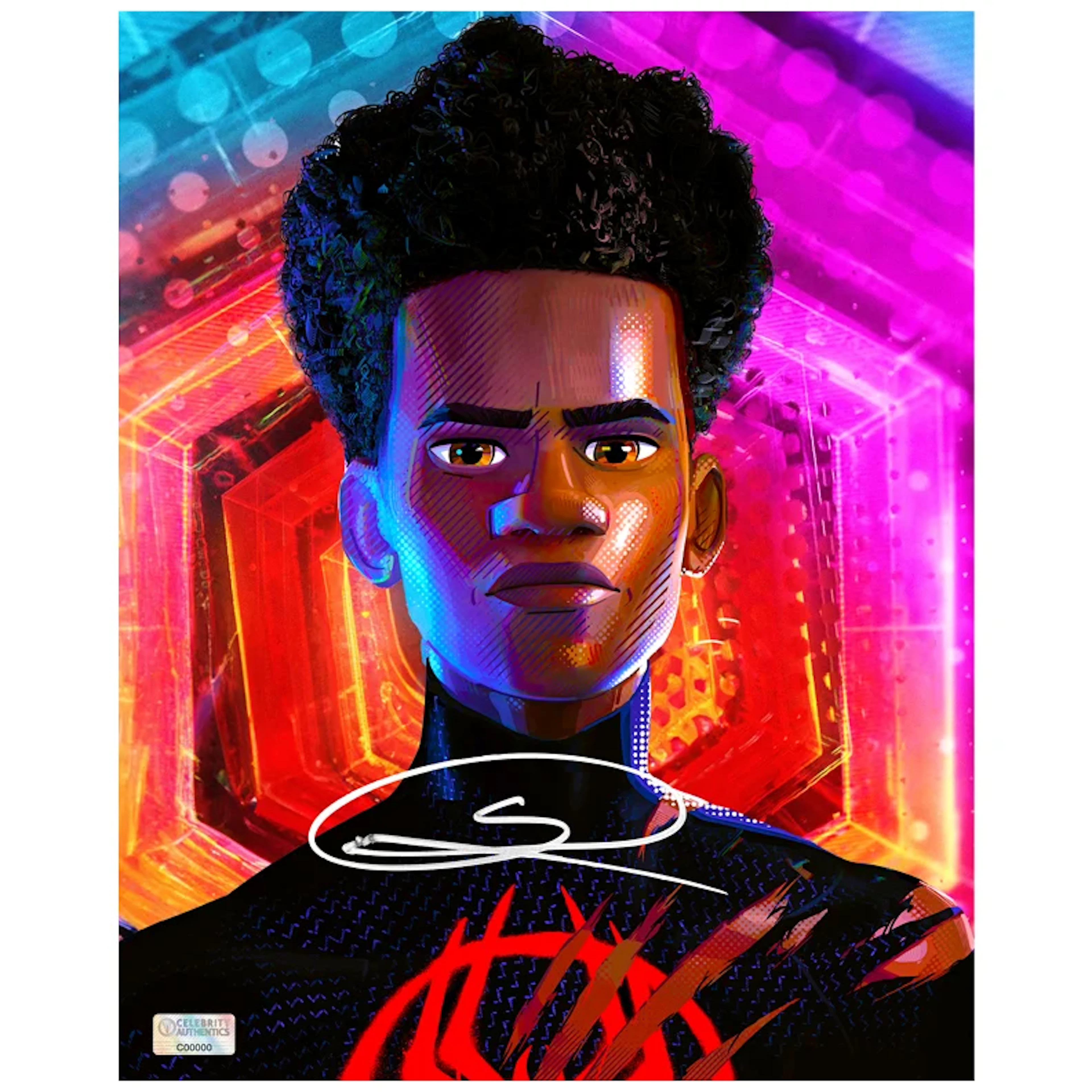 Shameik Moore Autographed Spider-Man Across The Spider-Verse Miles