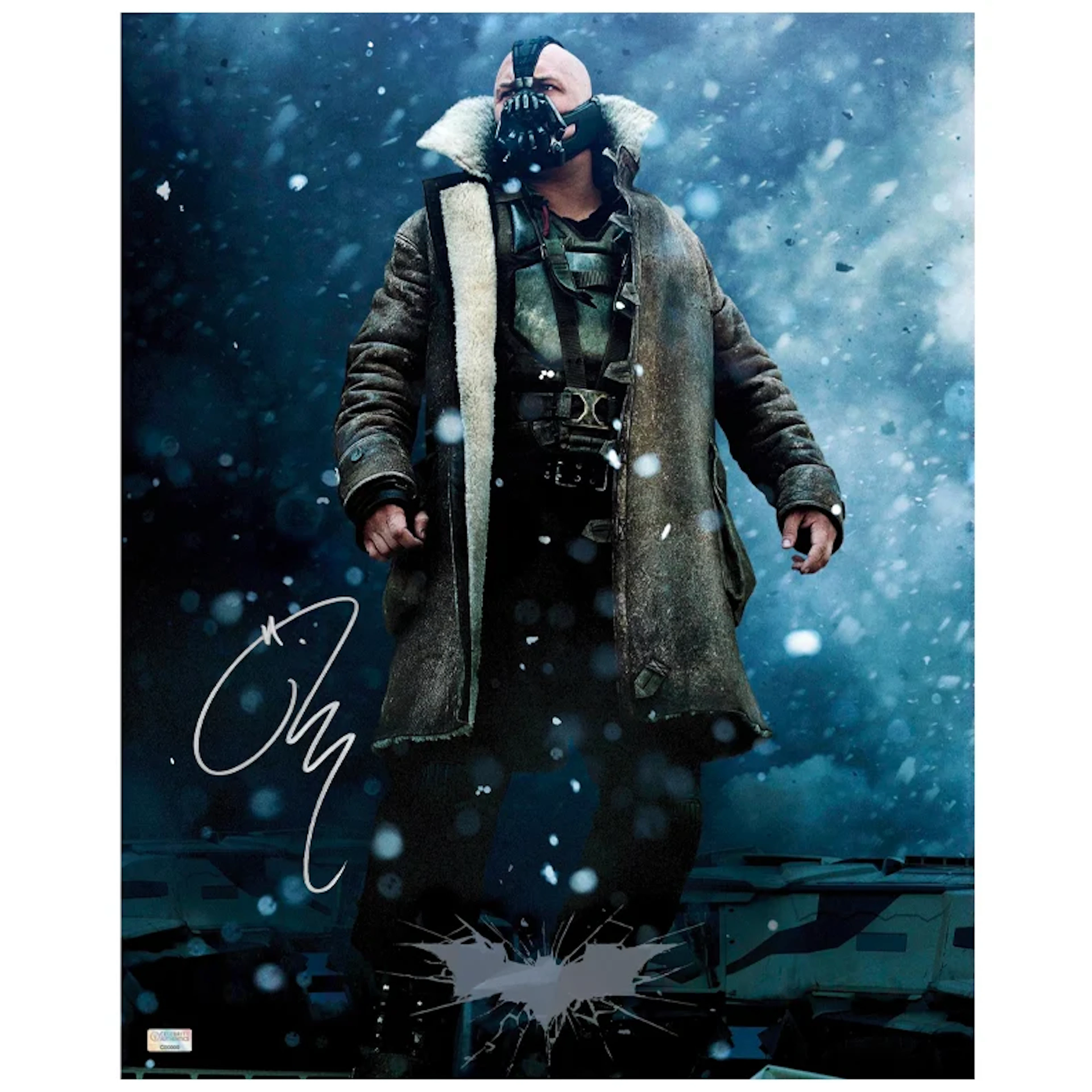 Tom Hardy Autographed 2012 The Dark Knight Rises Bane Batmobile Tumbler