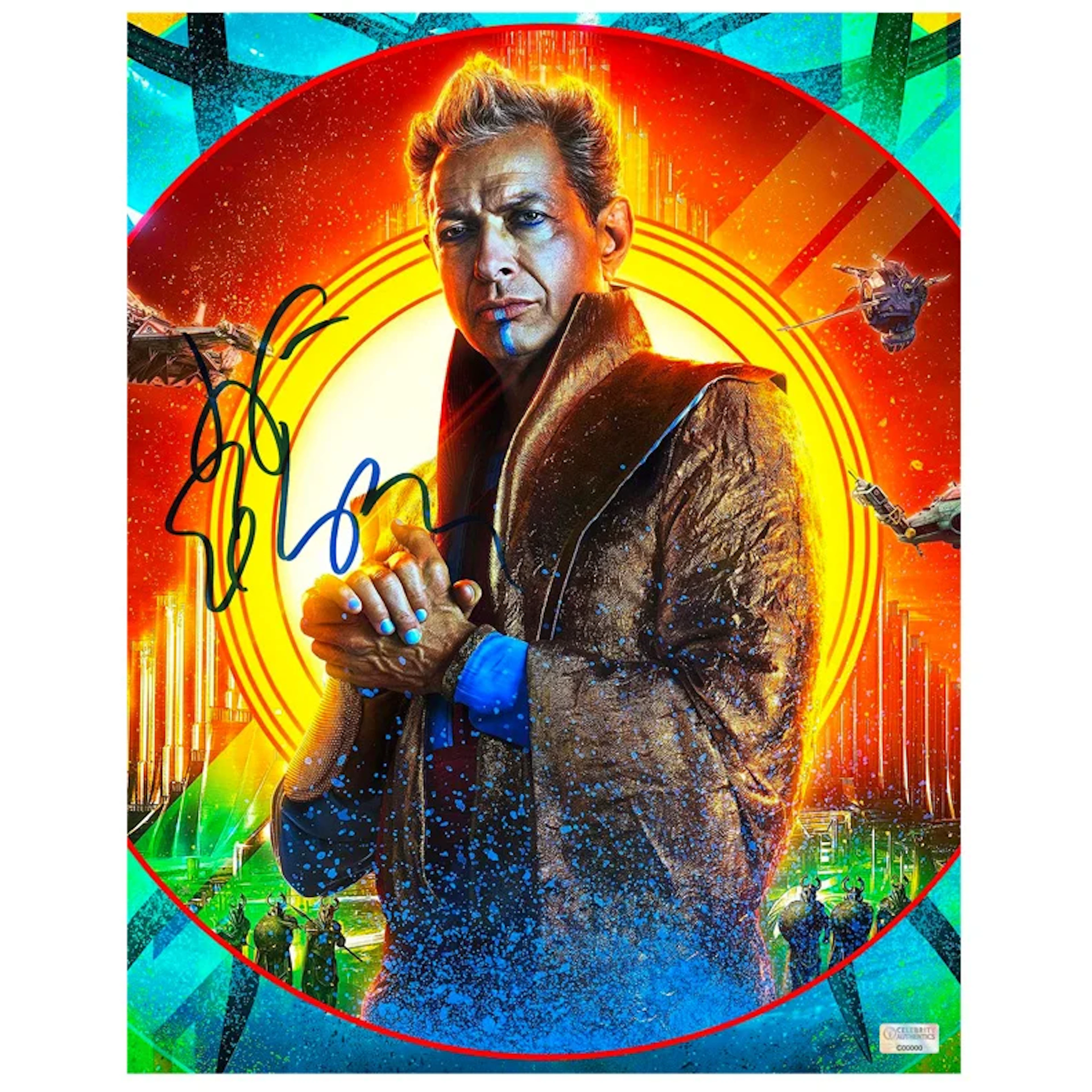 Jeff Goldblum Autographed 2017 Thor Ragnarok The Grandmaster 11x14 Photo