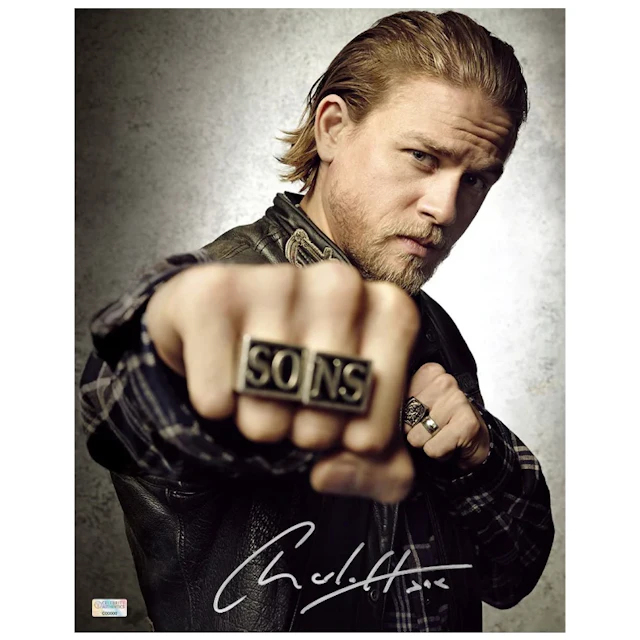 Charlie Hunnam Autographed Sons of Anarchy Jax Rings 11x14 Photo