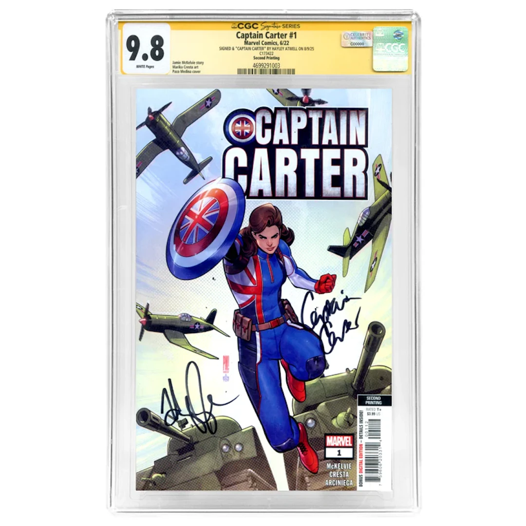 Hayley Atwell Autographed 2022 Captain Carter #1 CGC SS 9.8