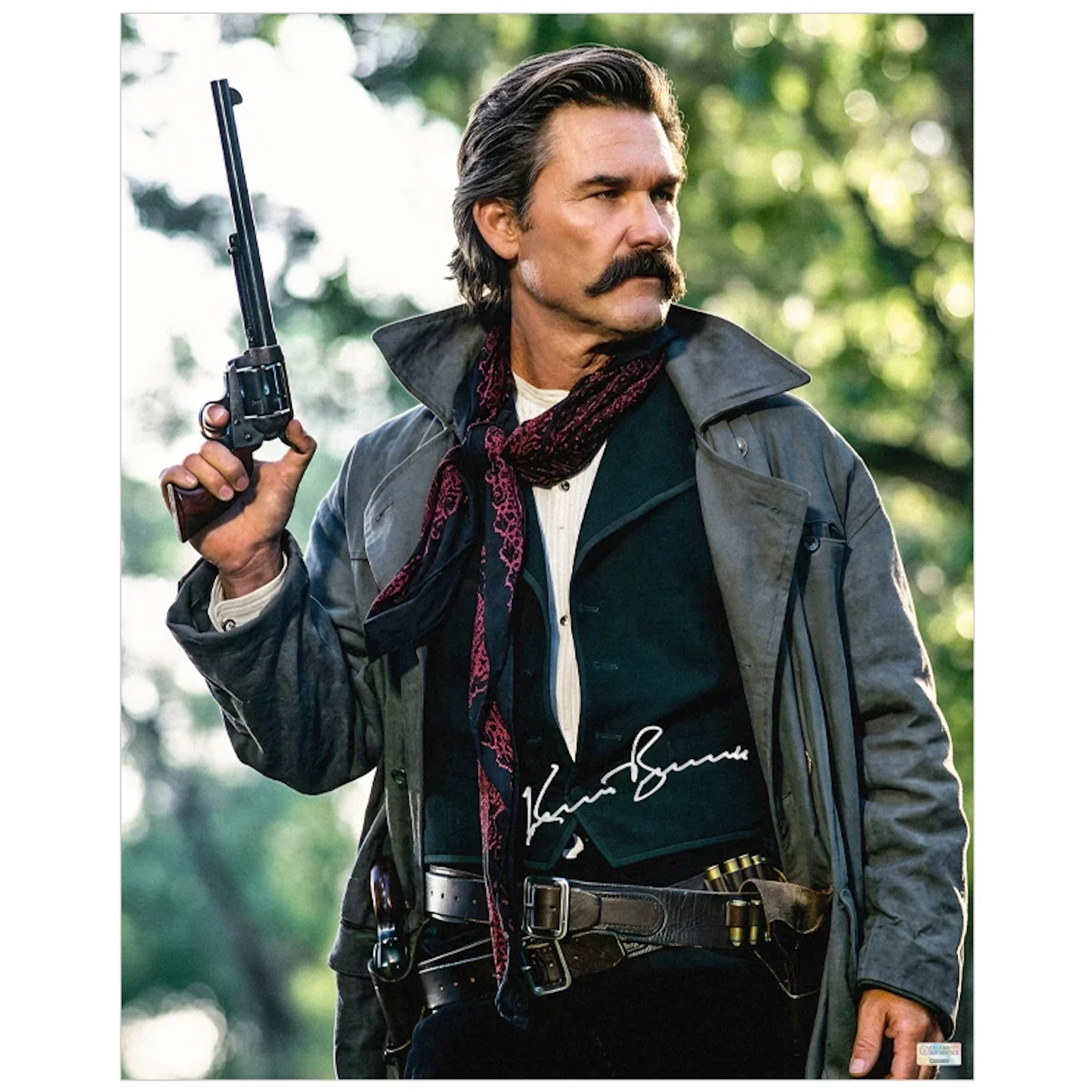 Kurt Russell Autographed Tombstone Wyatt Earp 16x20 Photo