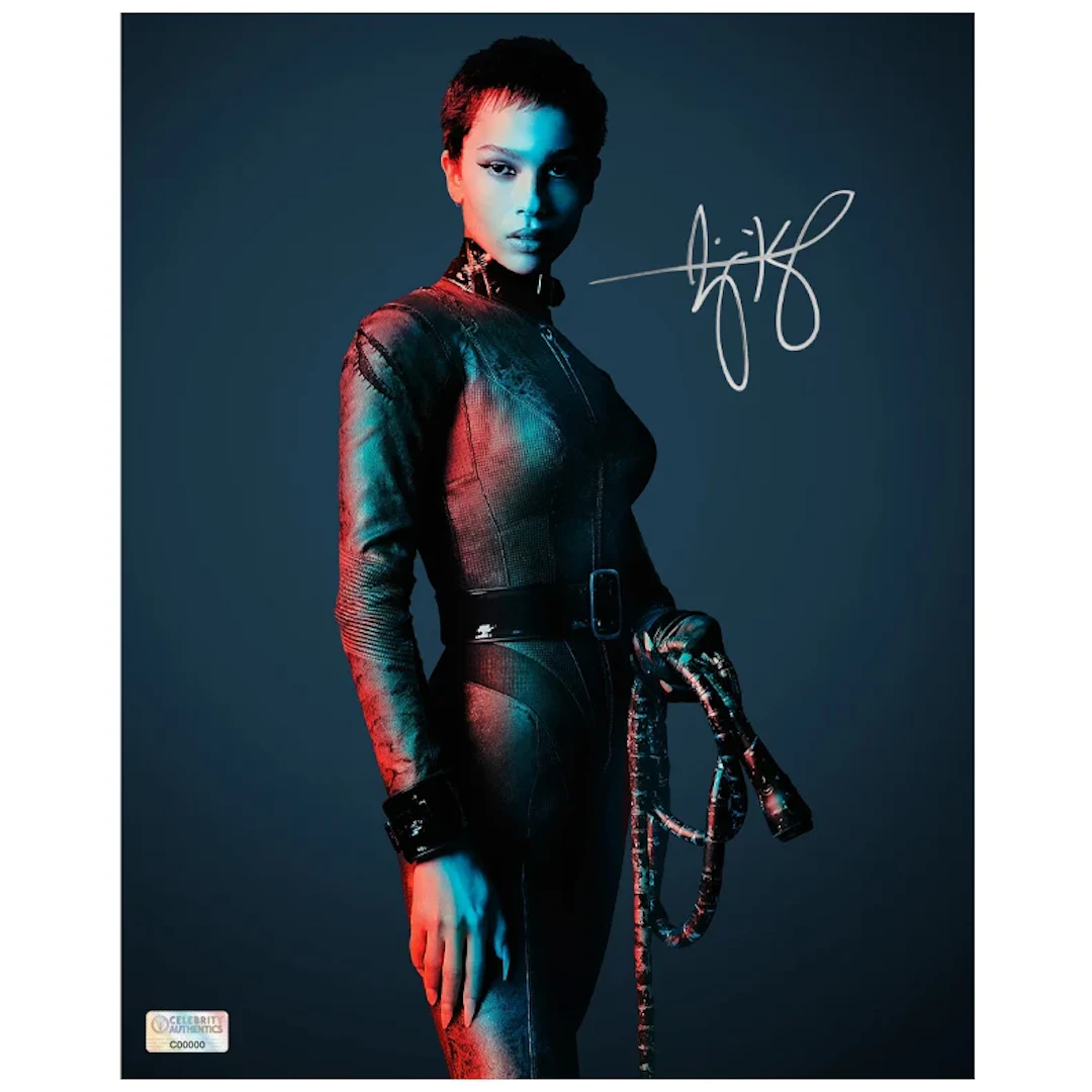 Zoë Kravitz Autographed 2022 The Batman Catwoman 8x10 Studio Photo