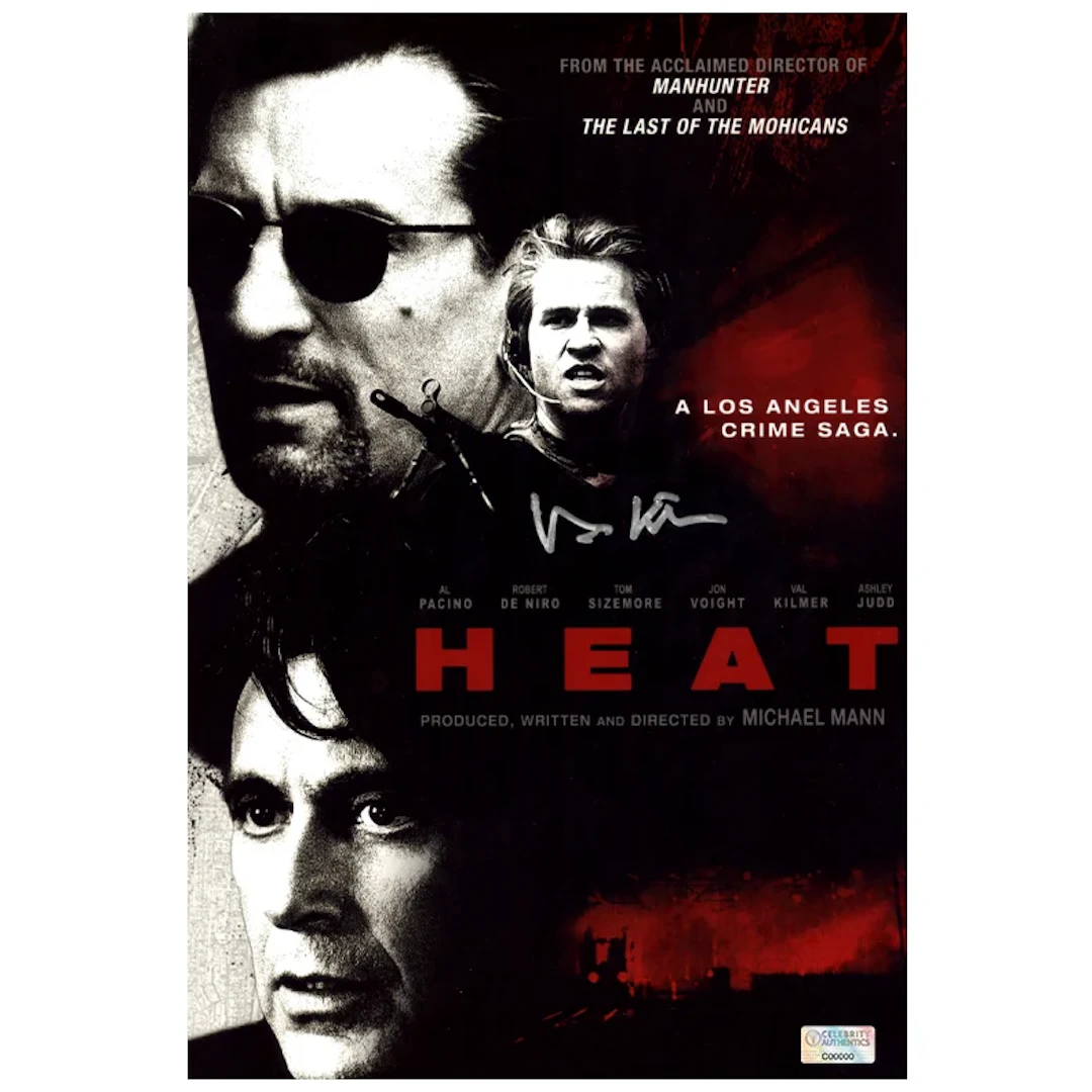 Val Kilmer Autographed Heat 8x12 Mini Poster