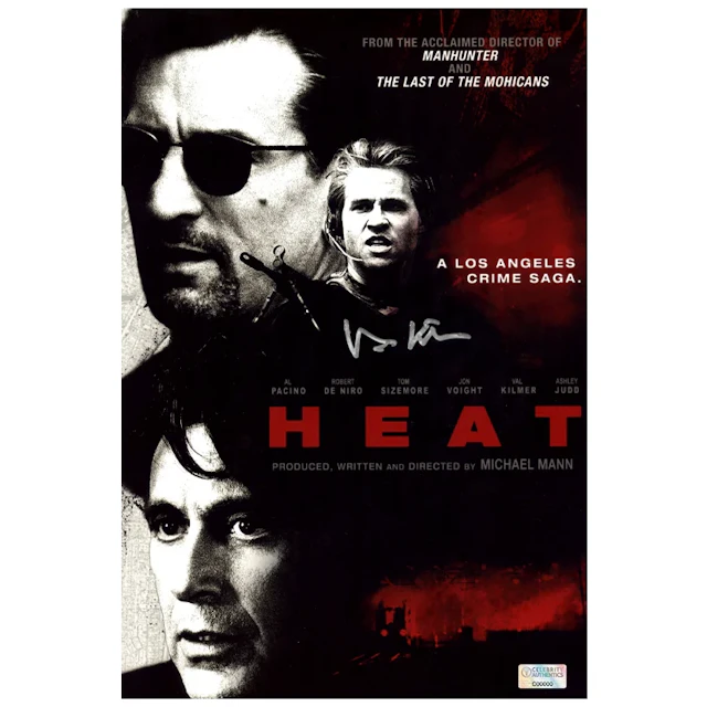 Val Kilmer Autographed Heat 8x12 Mini Poster