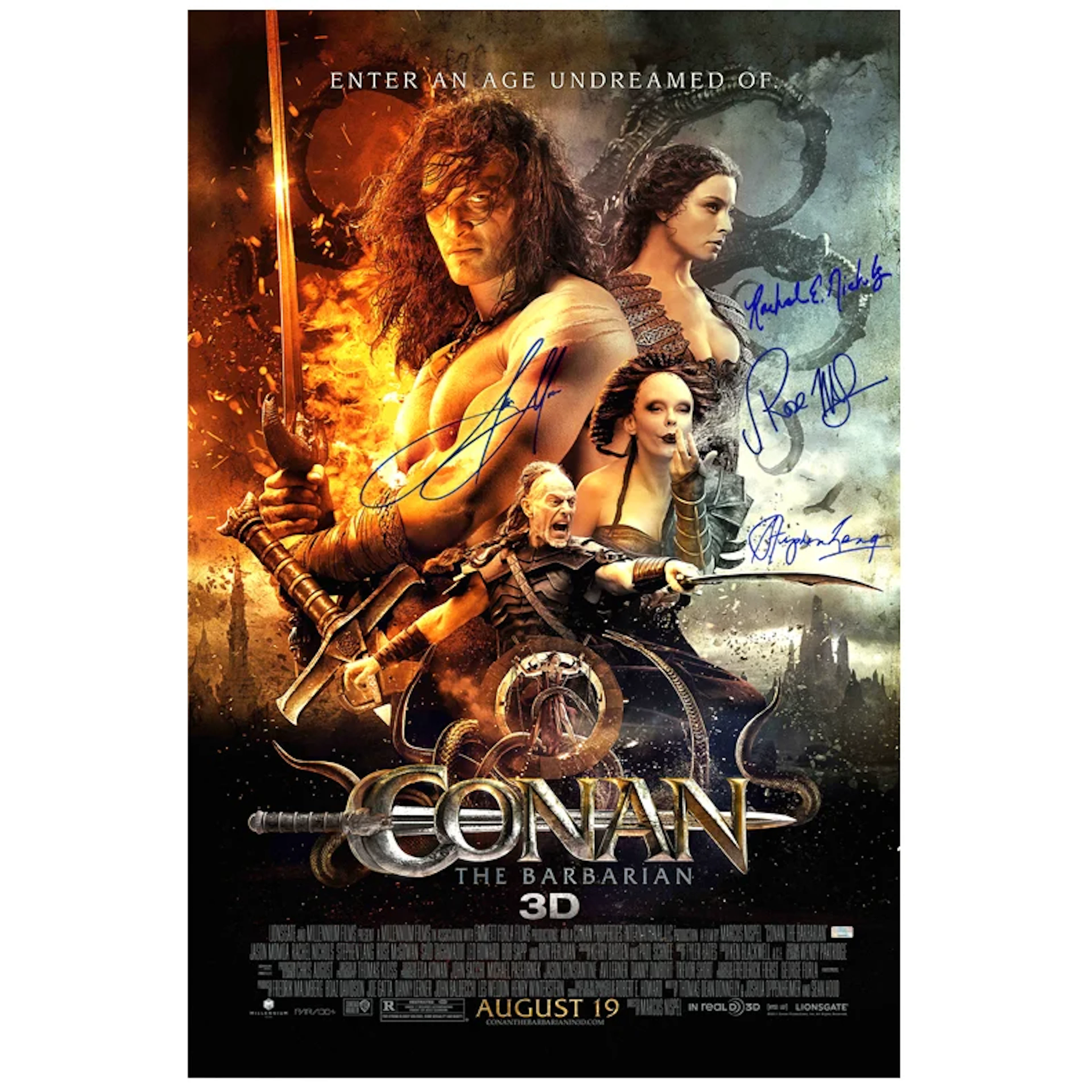 Jason Momoa, Rose McGowan, Rachel Nichols and Stephen Lang Signed